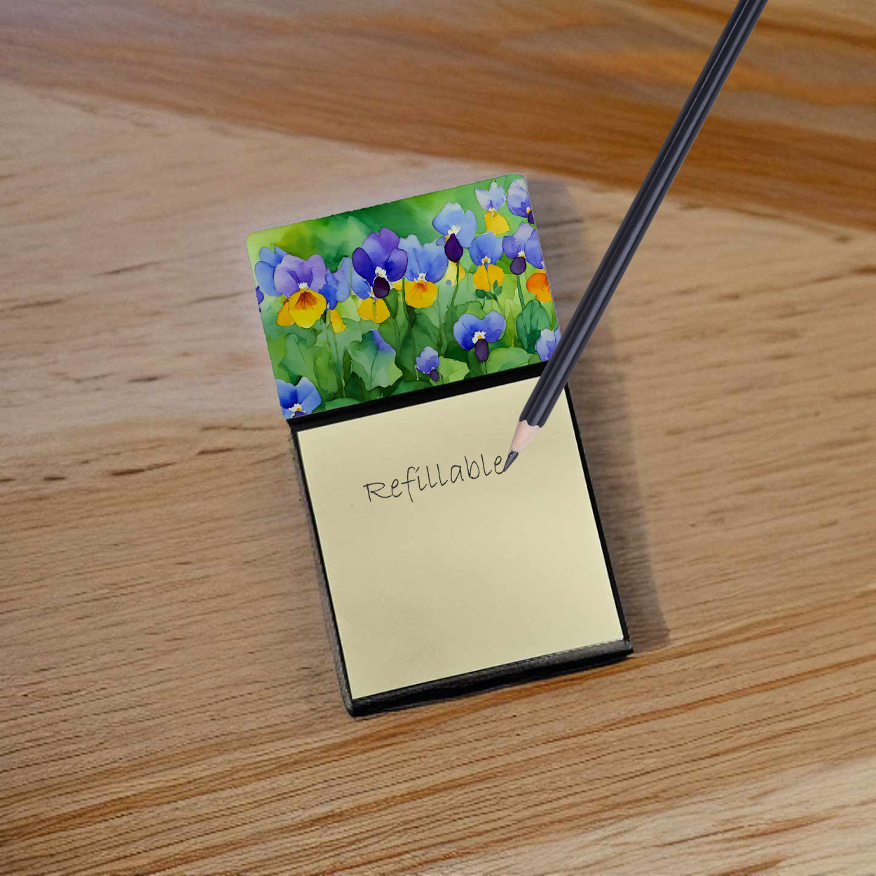 Buy this Illinois Violet in Watercolor Sticky Note Holder