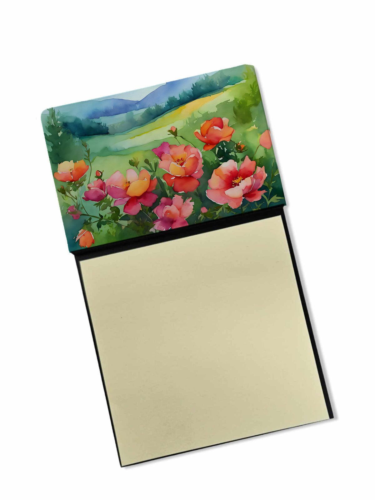 Buy this Iowa Wild Prairie Roses in Watercolor Sticky Note Holder