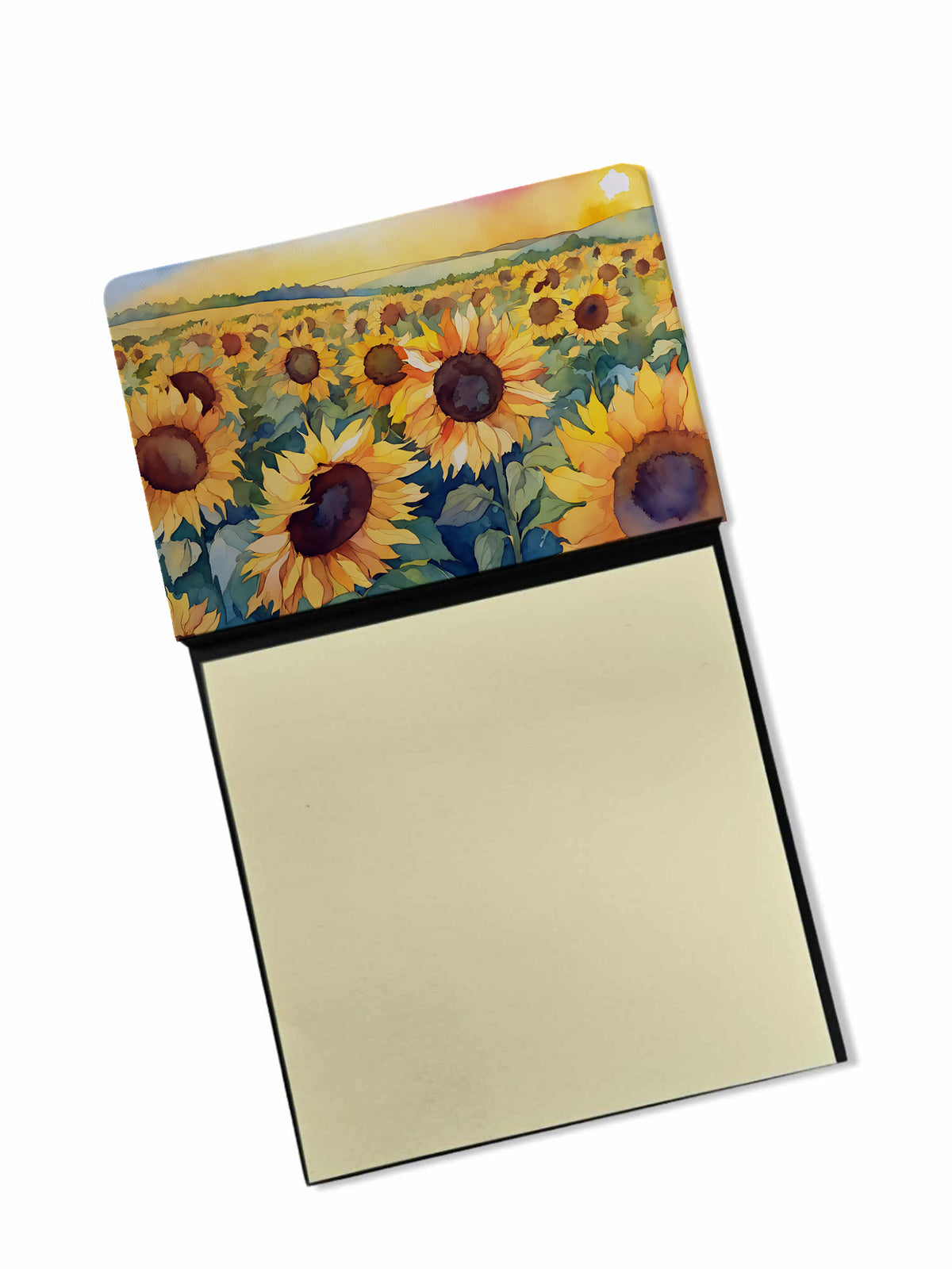 Buy this Kansas Sunflowers in Watercolor Sticky Note Holder