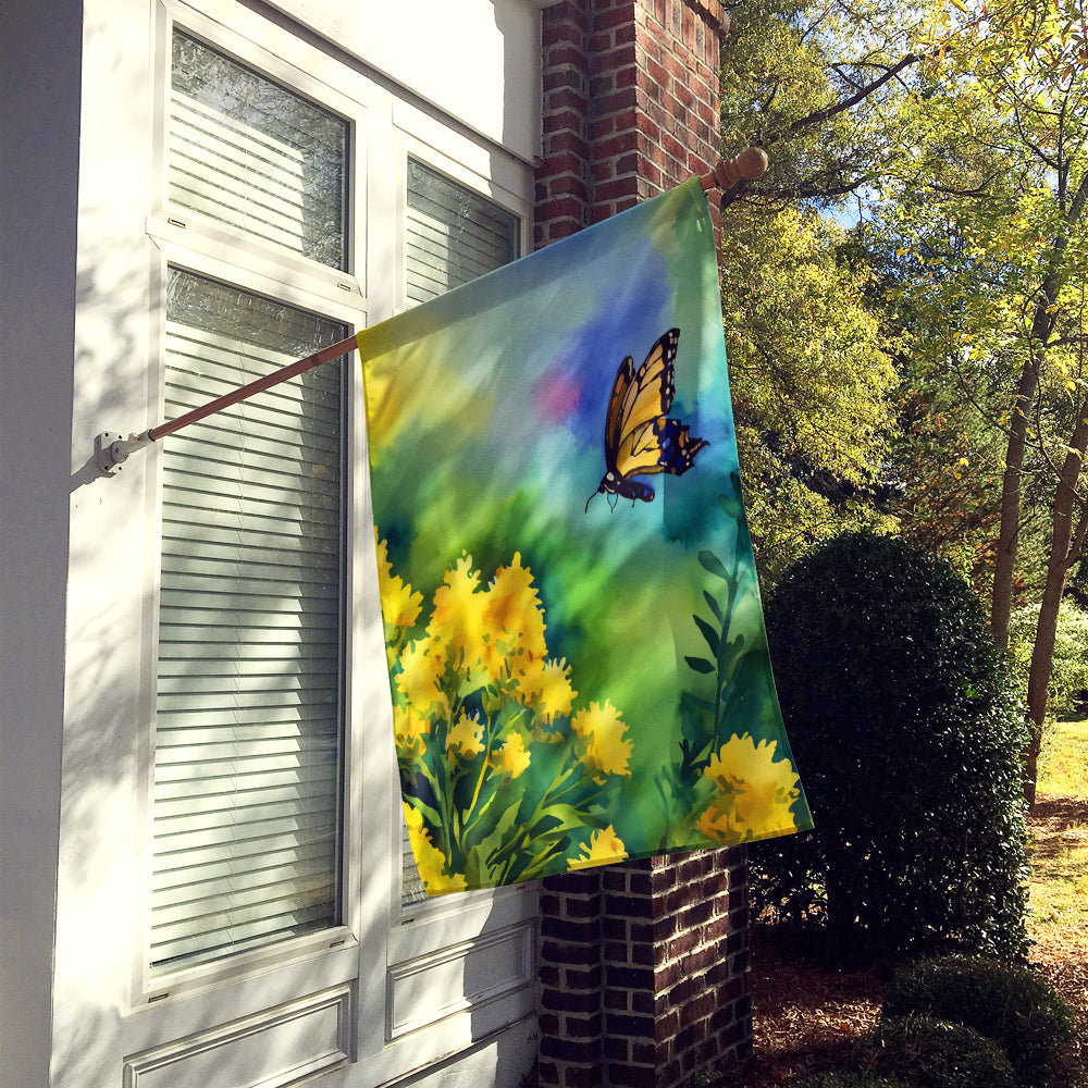 Buy this Kentucky Goldenrod in Watercolor House Flag