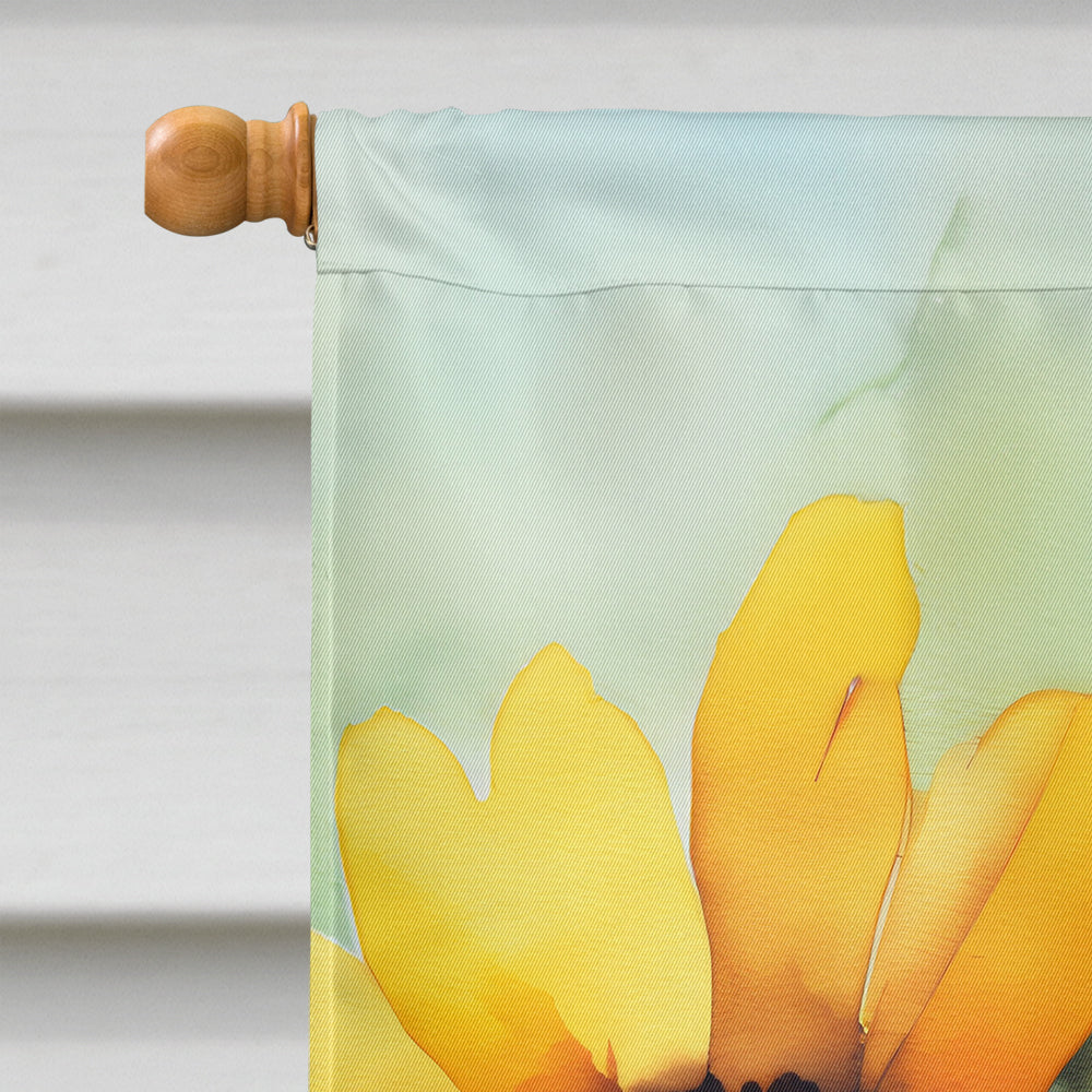 Maryland Black-Eyed Susans in Watercolor House Flag