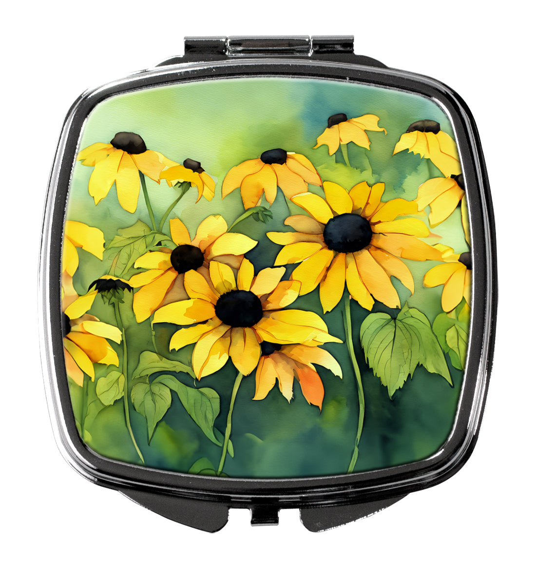 Caroline's Treasures Maryland Black-Eyed Susans in Watercolor Compact Mirror
