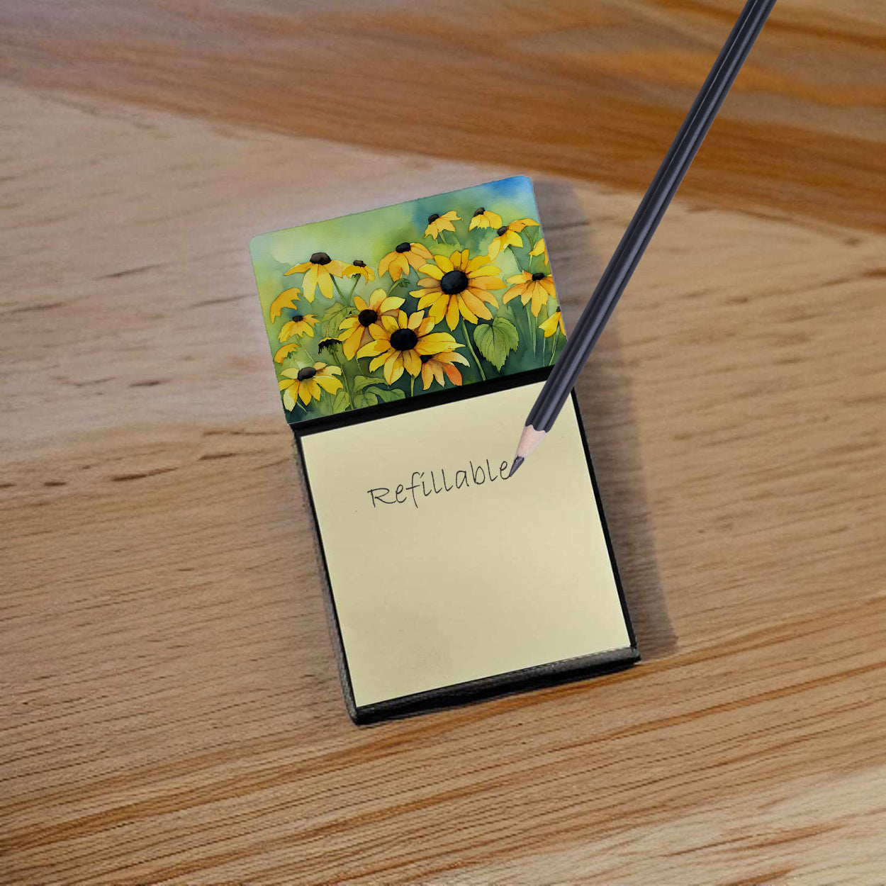 Buy this Maryland Black-Eyed Susans in Watercolor Sticky Note Holder