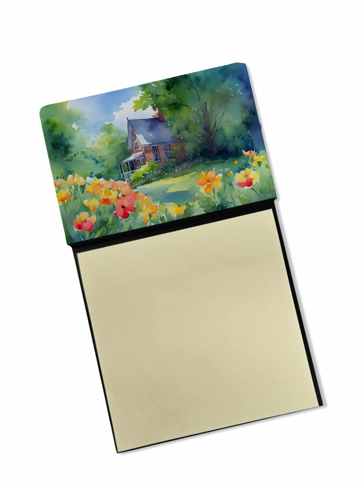 Buy this Massachusetts Mayflowers in Watercolor Sticky Note Holder
