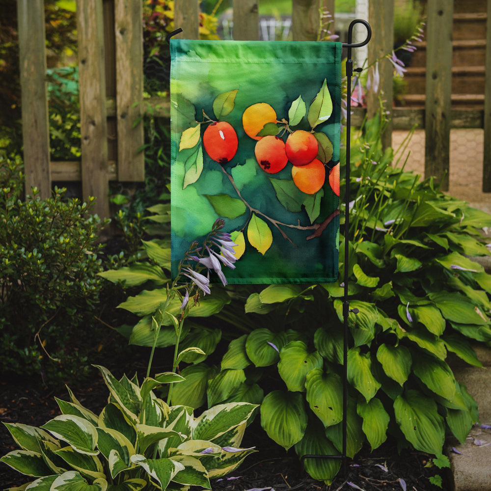 Missouri Hawthorns in Watercolor Garden Flag