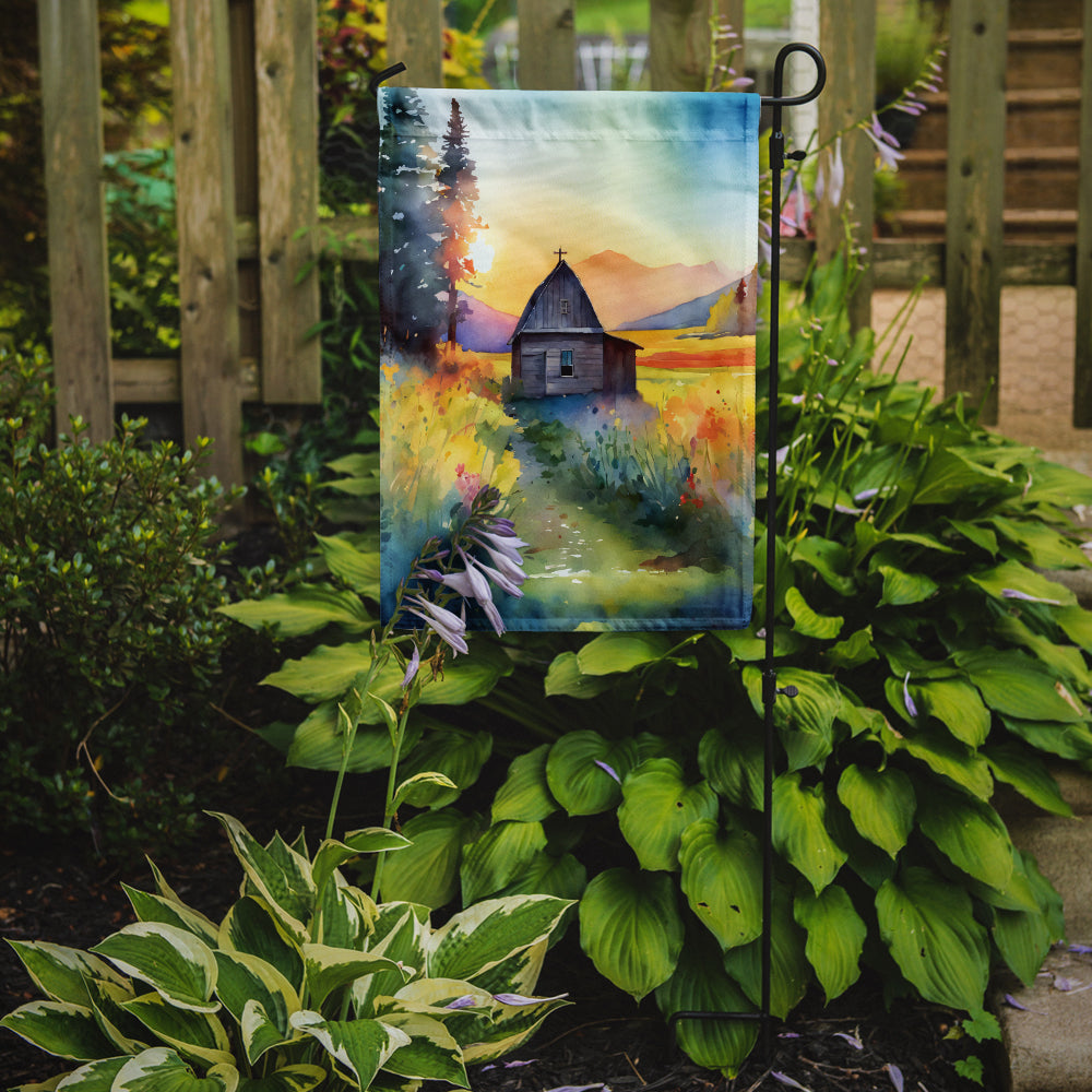 Caroline's Treasures Montana Bitterroot in Watercolor Garden Flag – Outdoor Decorative Yard Flag