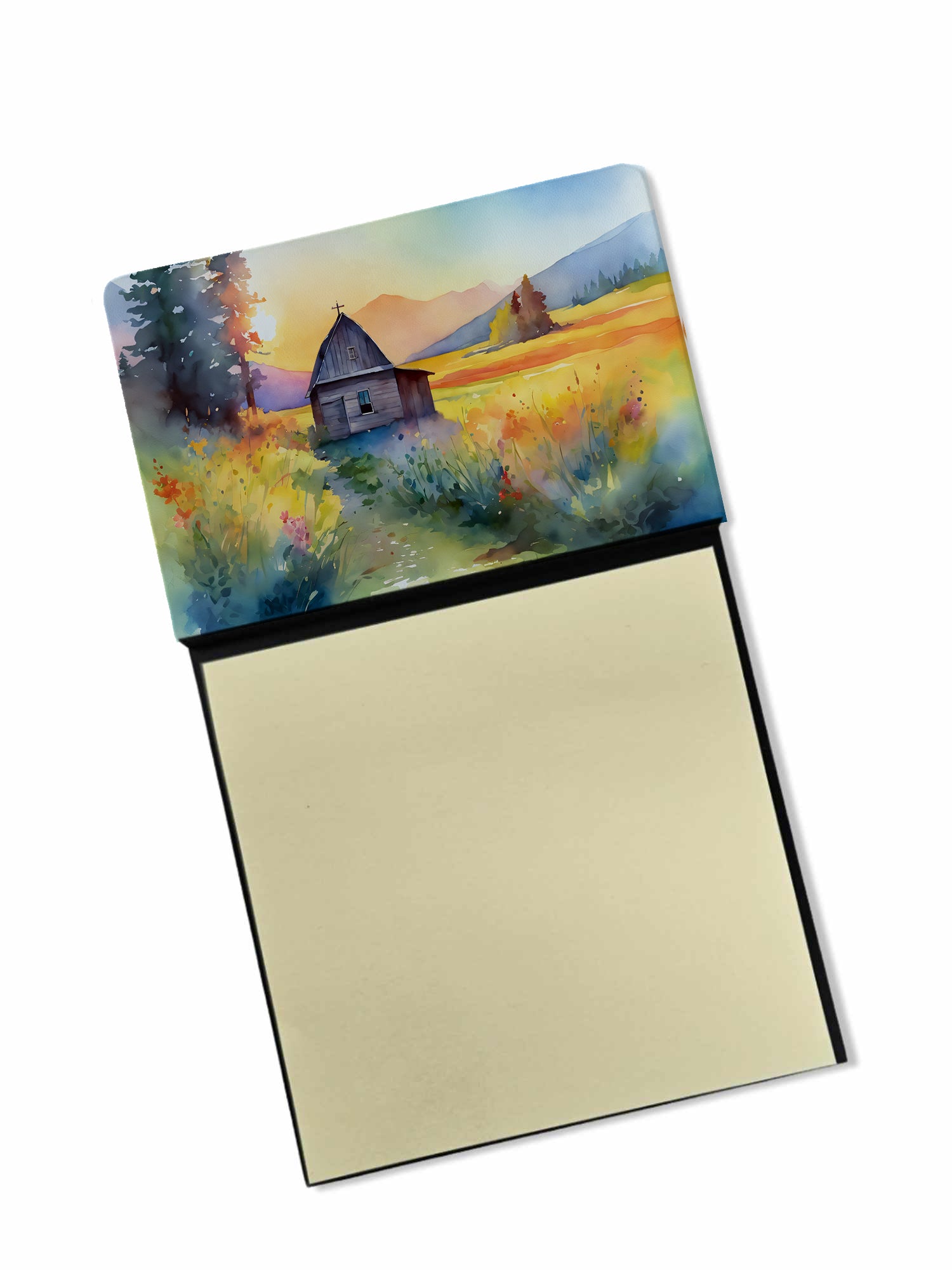 Buy this Montana Bitterroot in Watercolor Sticky Note Holder