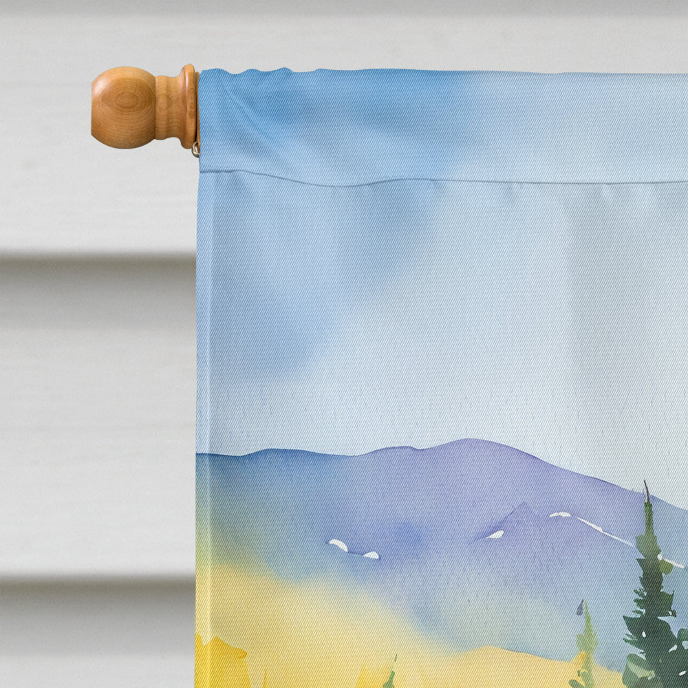 Montana Bitterroot in Watercolor House Flag