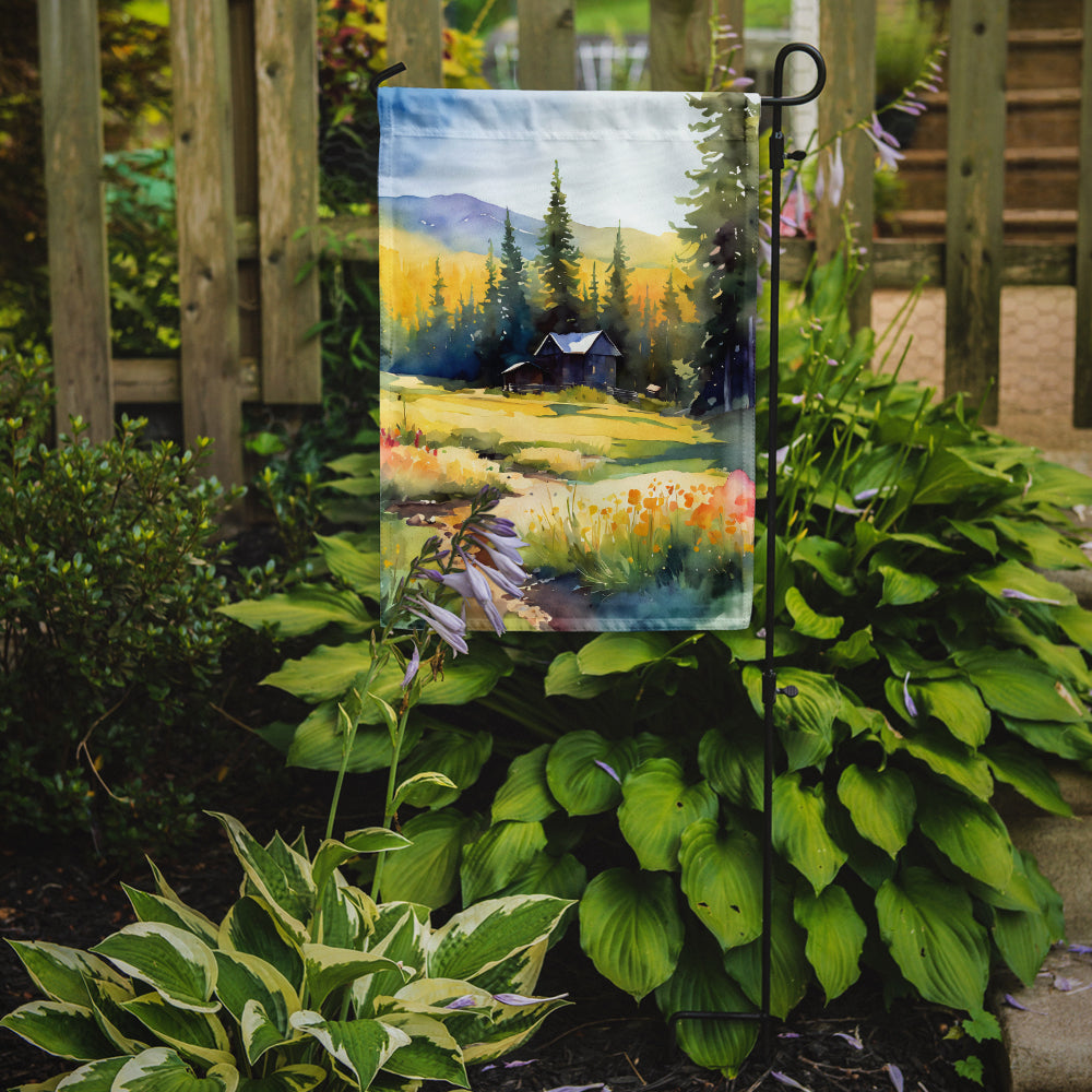 Caroline's Treasures Montana Bitterroot in Watercolor Garden Flag – Outdoor Decorative Yard Flag