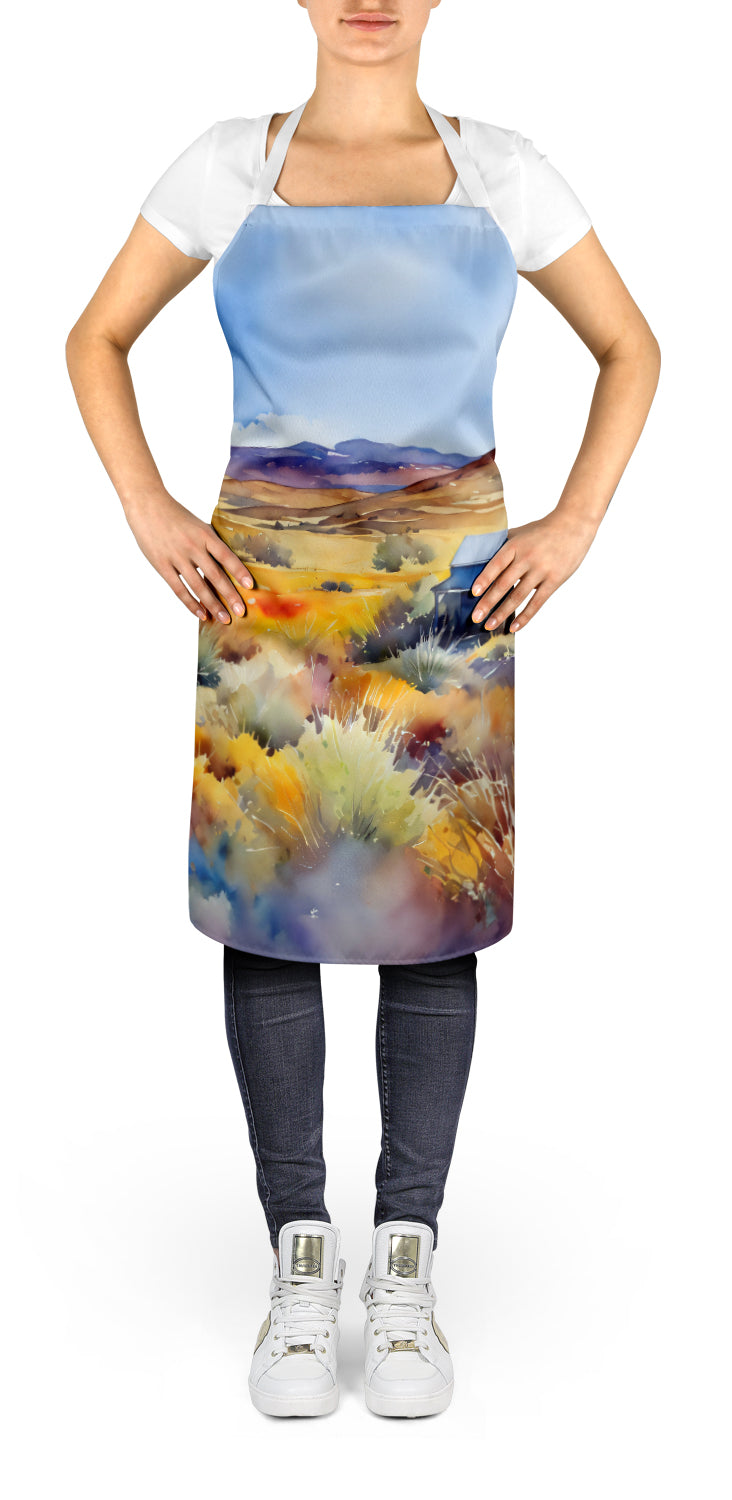 Caroline's Treasures Nevada Sagebrush in Watercolor Apron – Artist-Designed Kitchen, BBQ & Craft Apron
