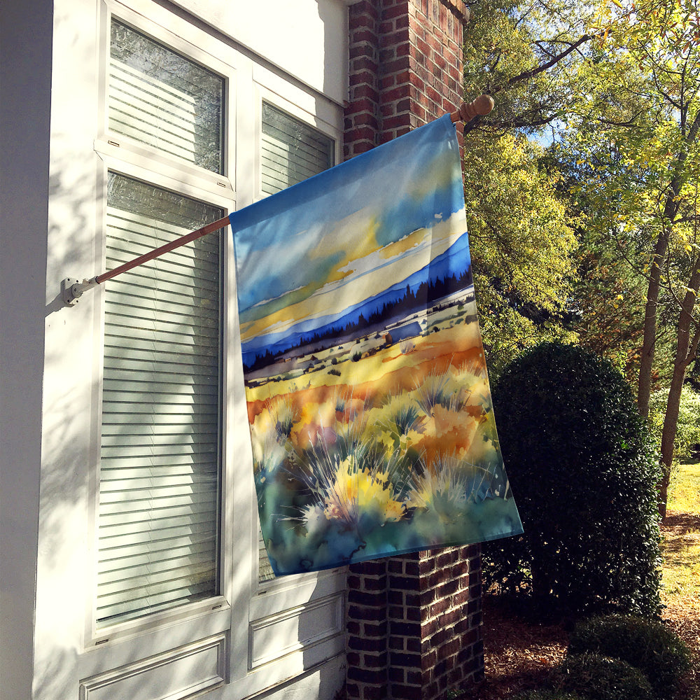 Caroline's Treasures Nevada Sagebrush in Watercolor House Flag