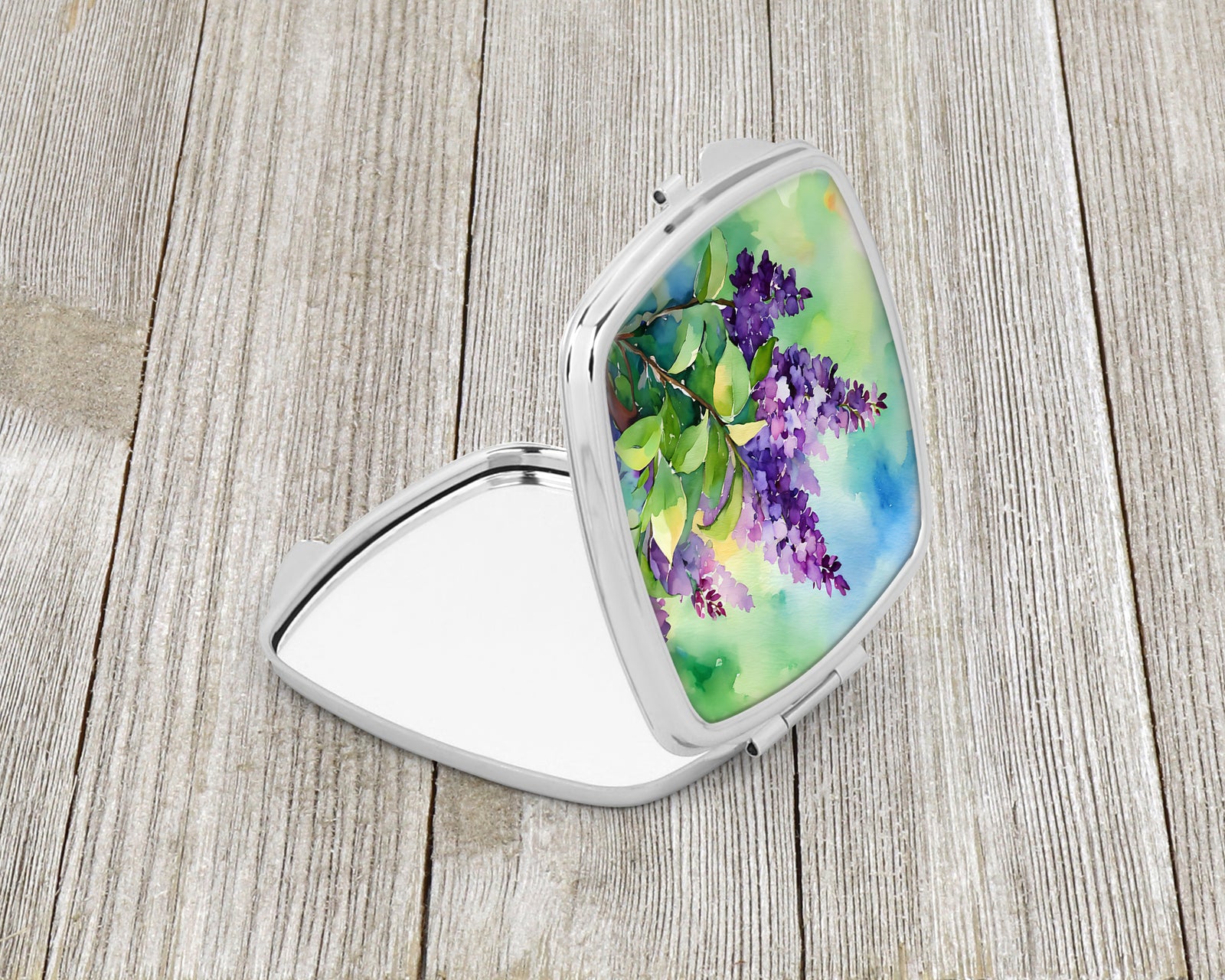 Caroline's Treasures New Hampshire Purple Lilac in Watercolor Compact Mirror