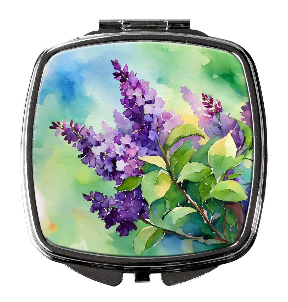 Caroline's Treasures New Hampshire Purple Lilac in Watercolor Compact Mirror