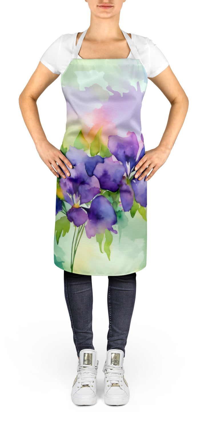 Buy this New Jersey Violet in Watercolor Apron