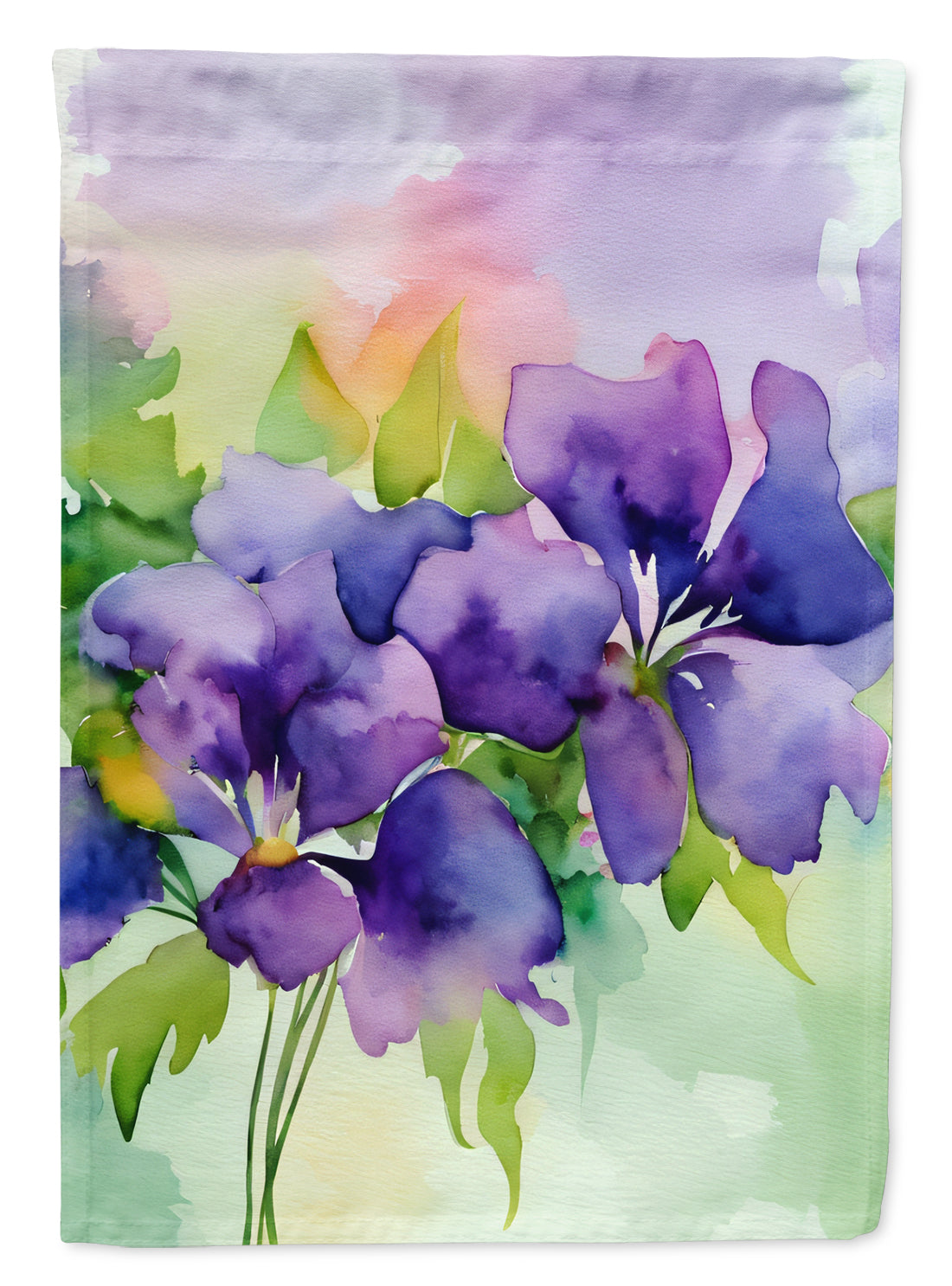 Buy this New Jersey Violet in Watercolor Garden Flag