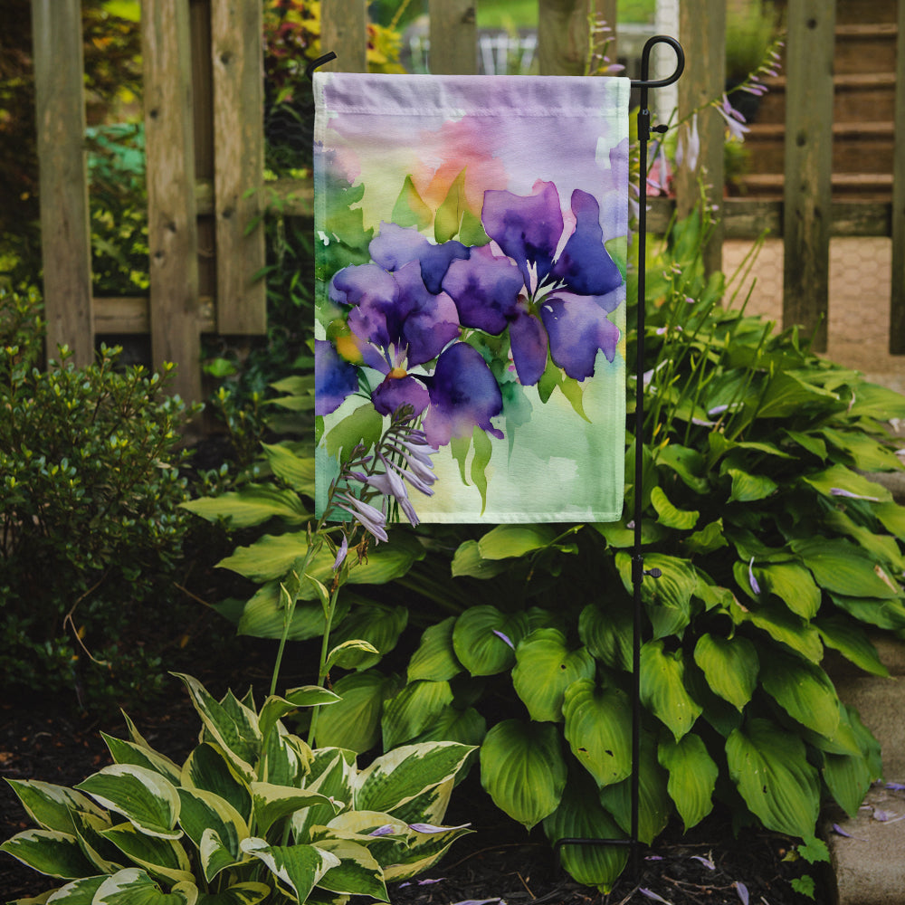New Jersey Violet in Watercolor Garden Flag