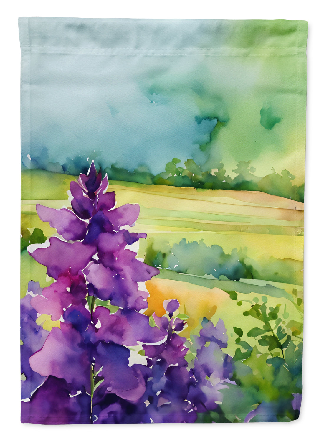 Buy this New Jersey Violet in Watercolor Garden Flag