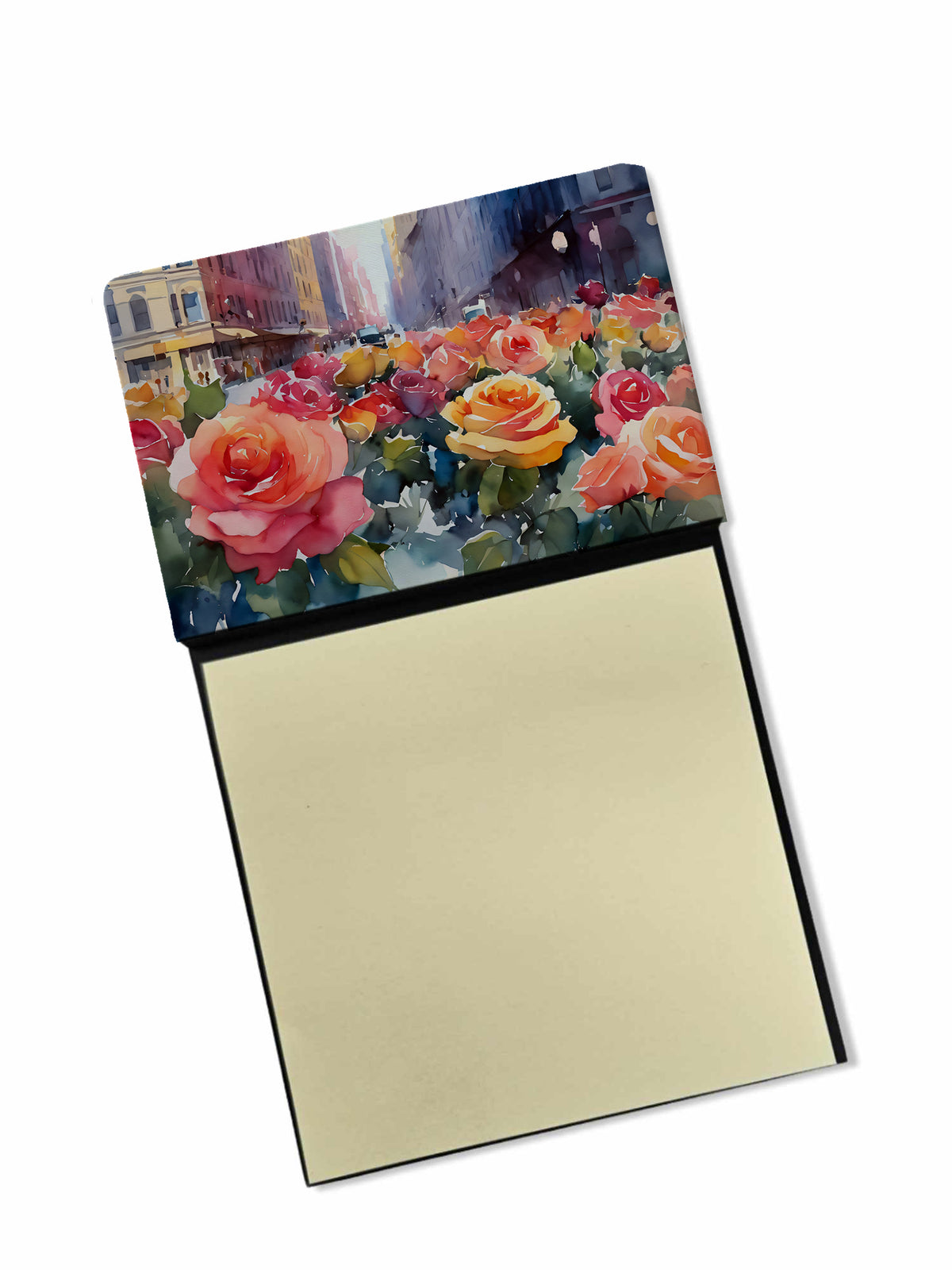 Buy this New York Roses in Watercolor Sticky Note Holder