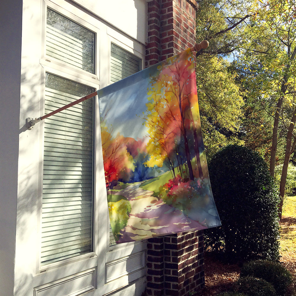 Caroline's Treasures North Carolina Dogwoods in Watercolor House Flag