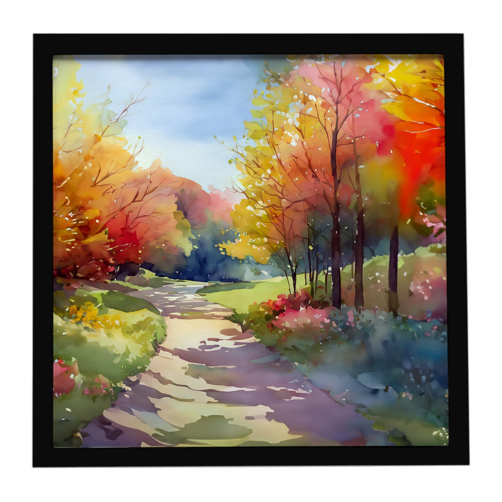 Caroline's Treasures North Carolina Dogwoods in Watercolor Framed Metal Print