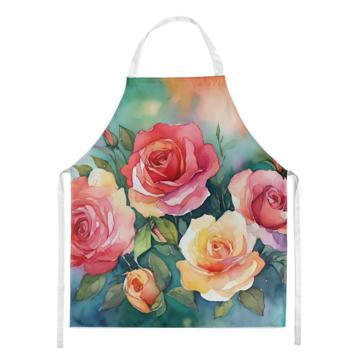 Buy this Oklahoma Roses in Watercolor Apron