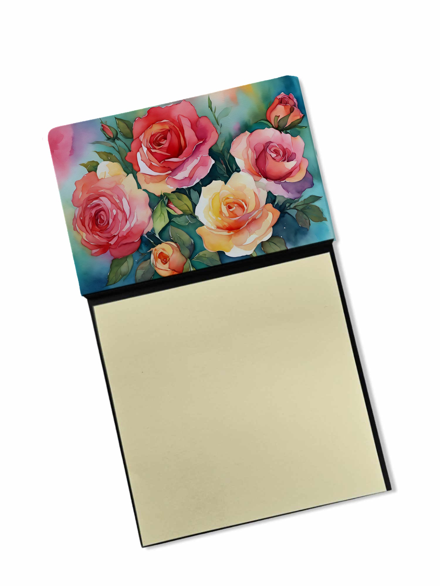 Buy this Oklahoma Roses in Watercolor Sticky Note Holder