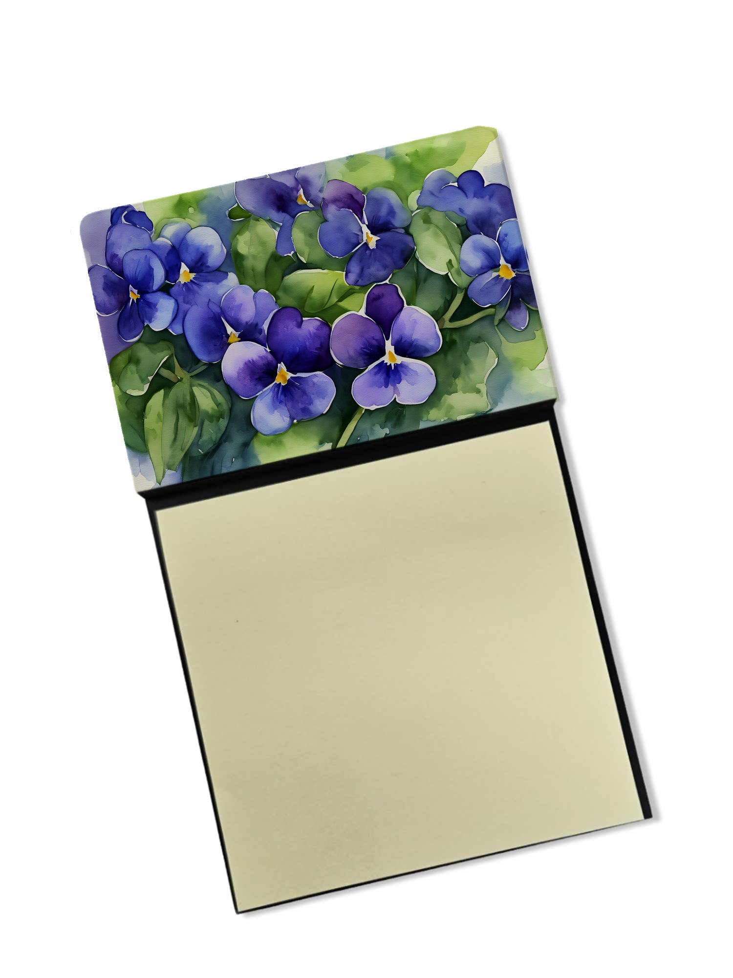 Buy this Rhode Island Violets in Watercolor Sticky Note Holder