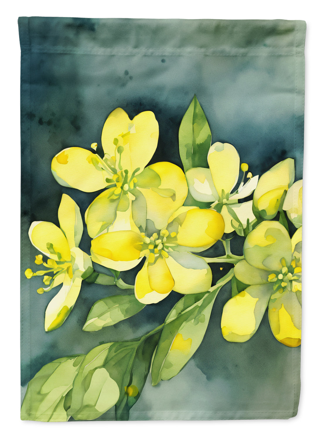 Buy this South Carolina Yellow Jessamine in Watercolor Garden Flag