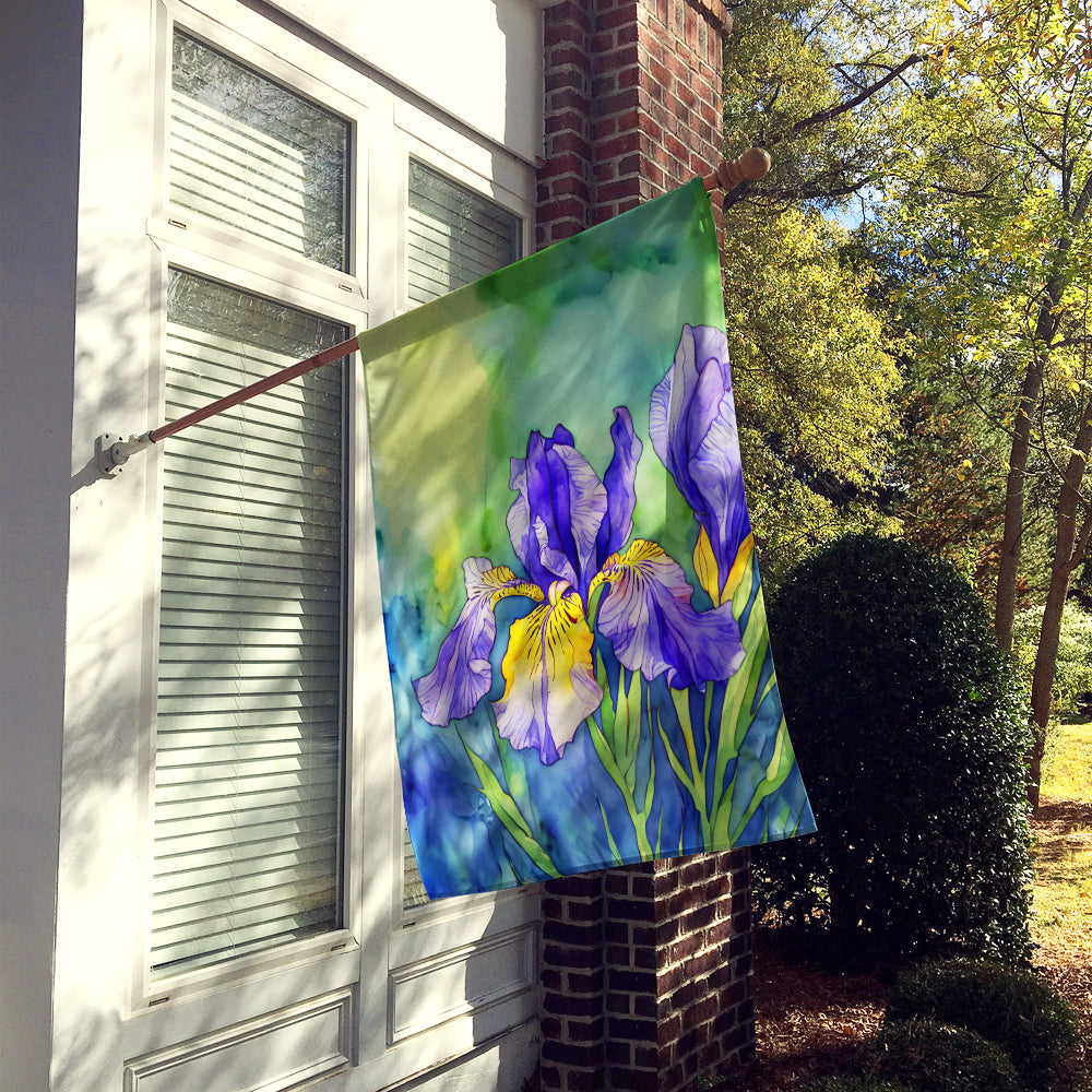 Caroline's Treasures Tennessee Iris in Watercolor House Flag