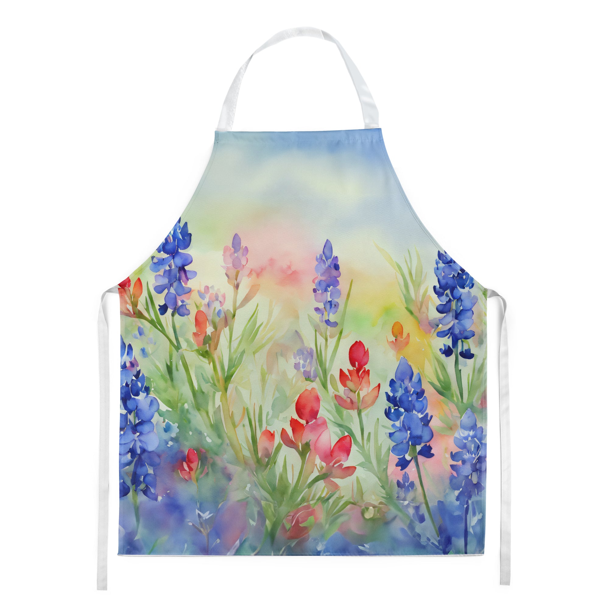 Buy this Texas Bluebonnets in Watercolor Apron