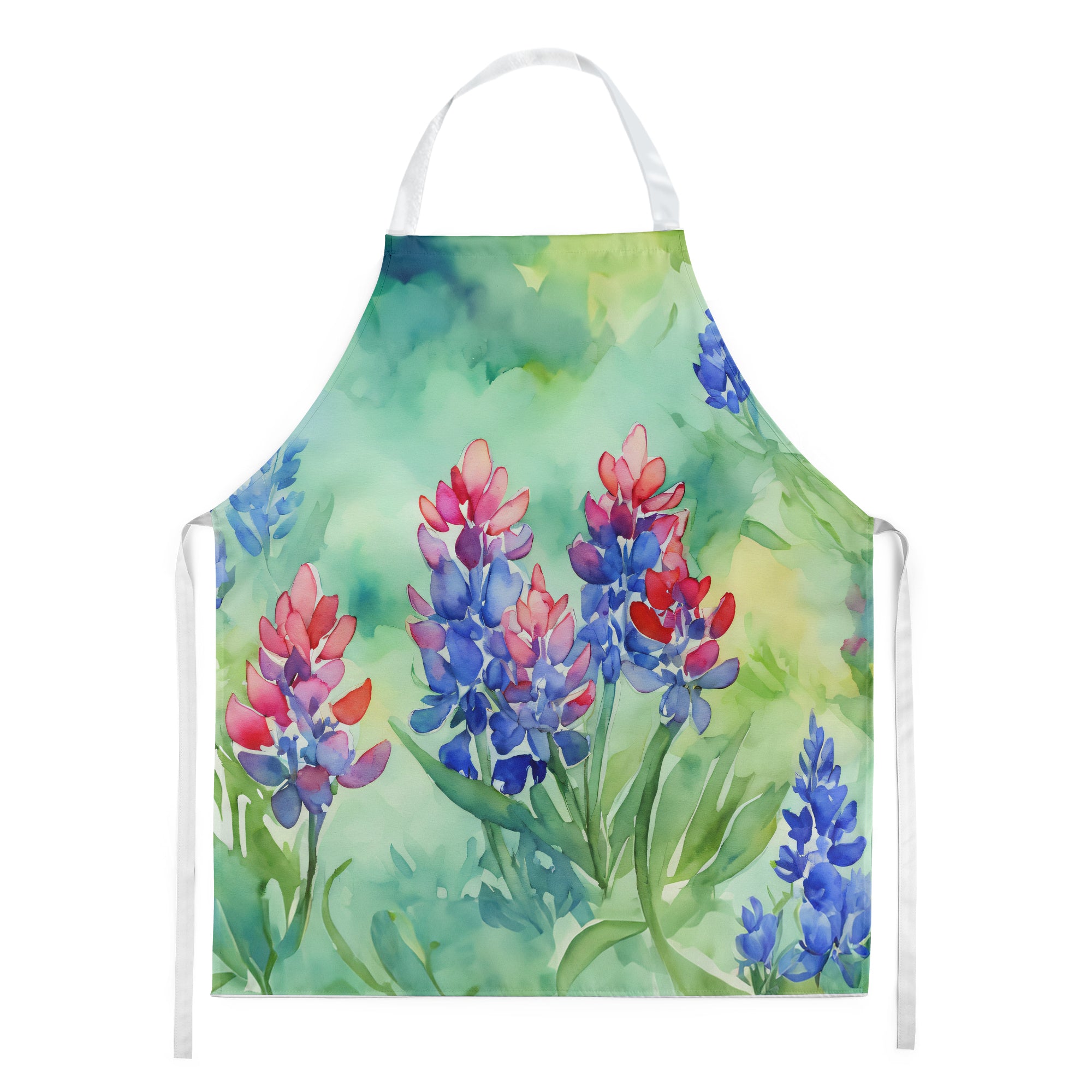 Buy this Texas Bluebonnets in Watercolor Apron
