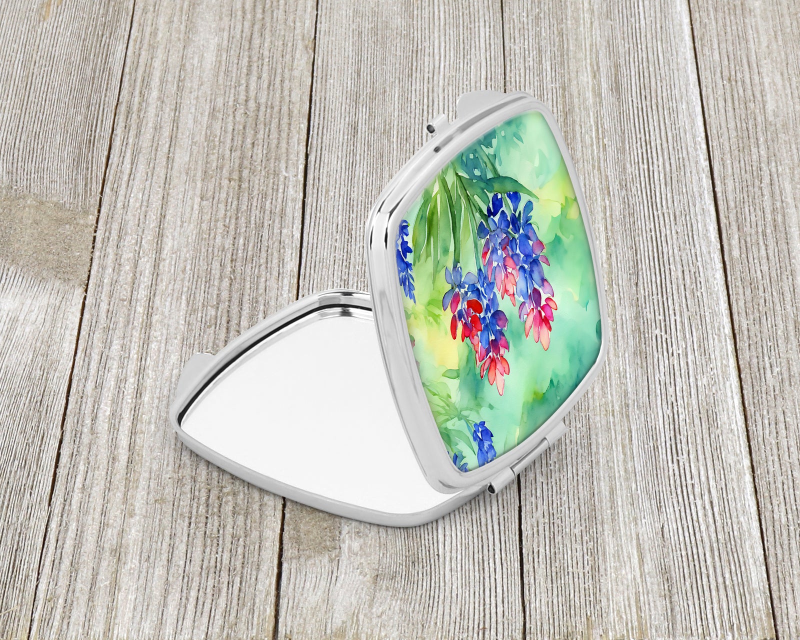 Caroline's Treasures Texas Bluebonnets in Watercolor Compact Mirror