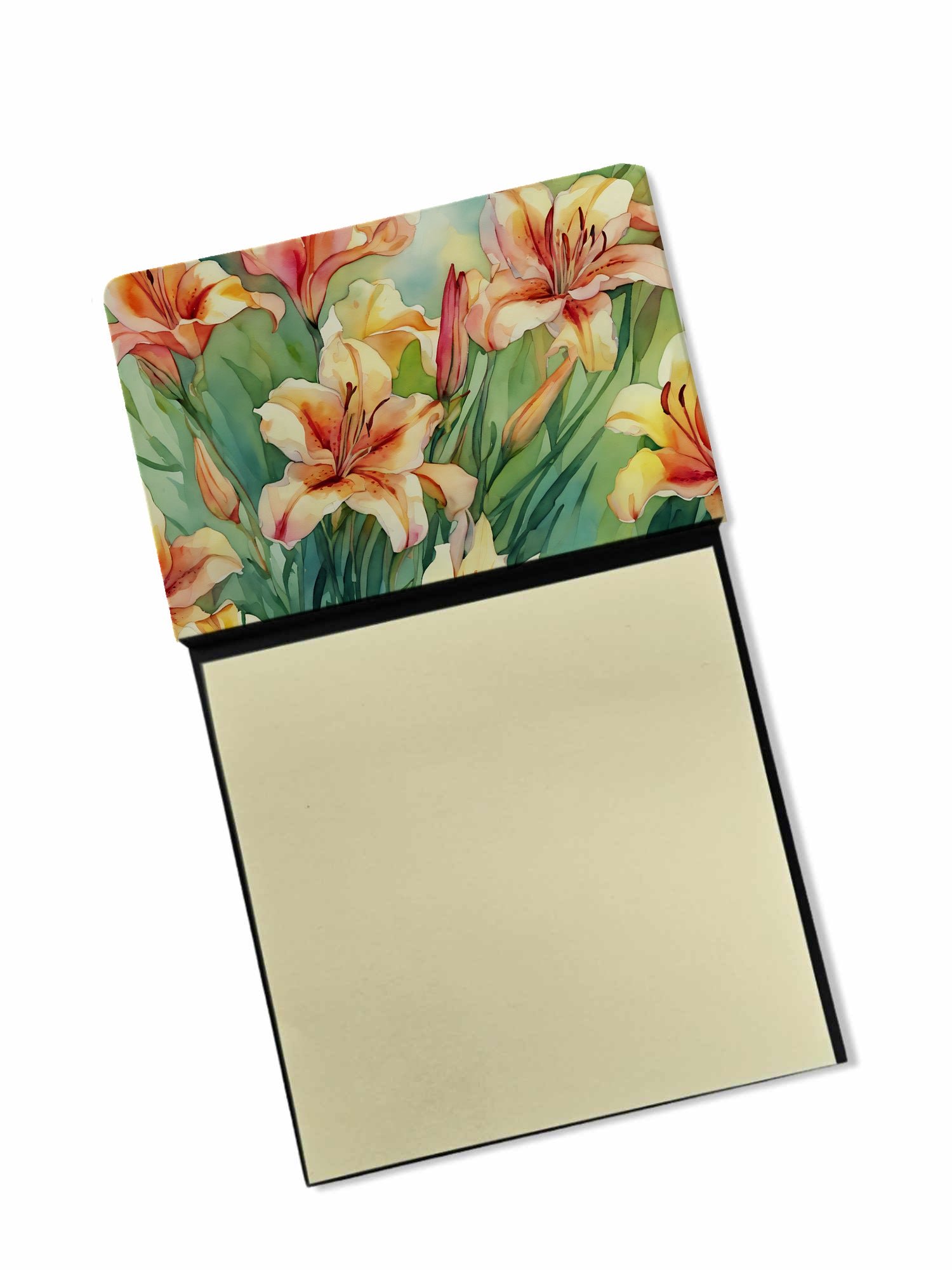 Buy this Utah Sego Lilies in Watercolor Sticky Note Holder