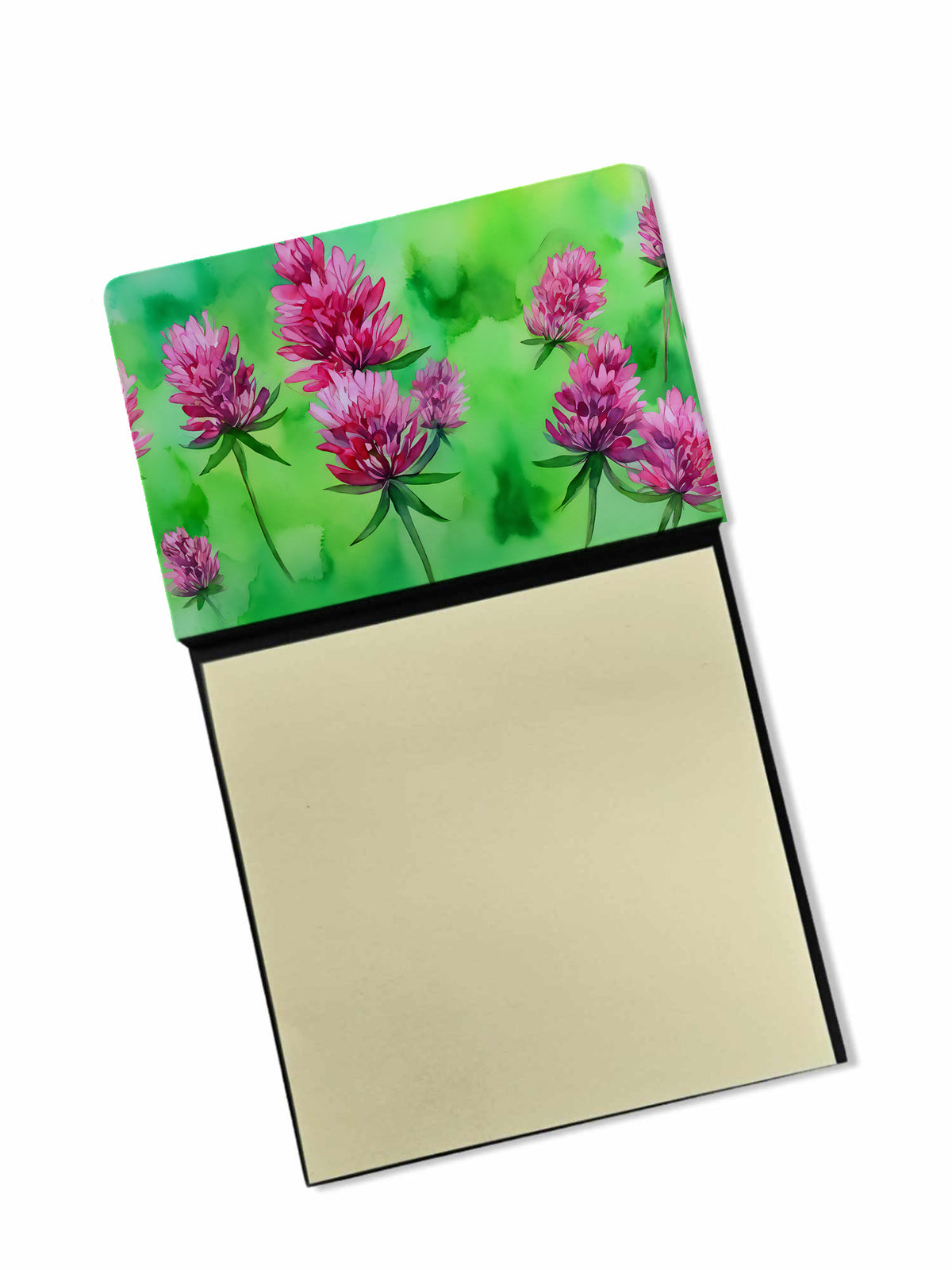 Buy this Vermont Red Clover in Watercolor Sticky Note Holder