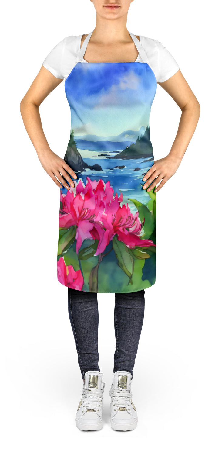 Buy this Washington Coast Rhododendrons in Watercolor Apron