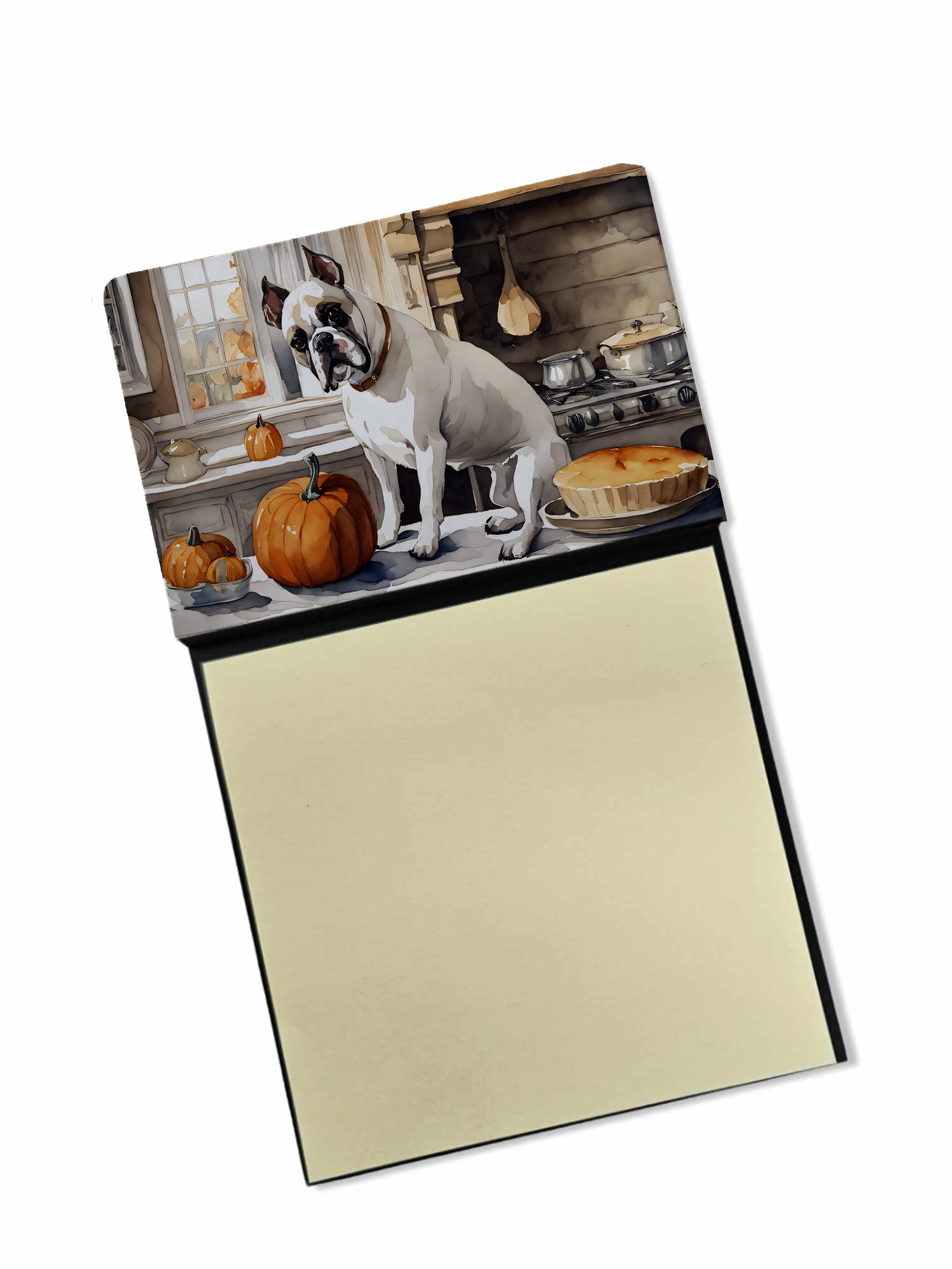 Buy this Boxer Fall Kitchen Pumpkins Sticky Note Holder