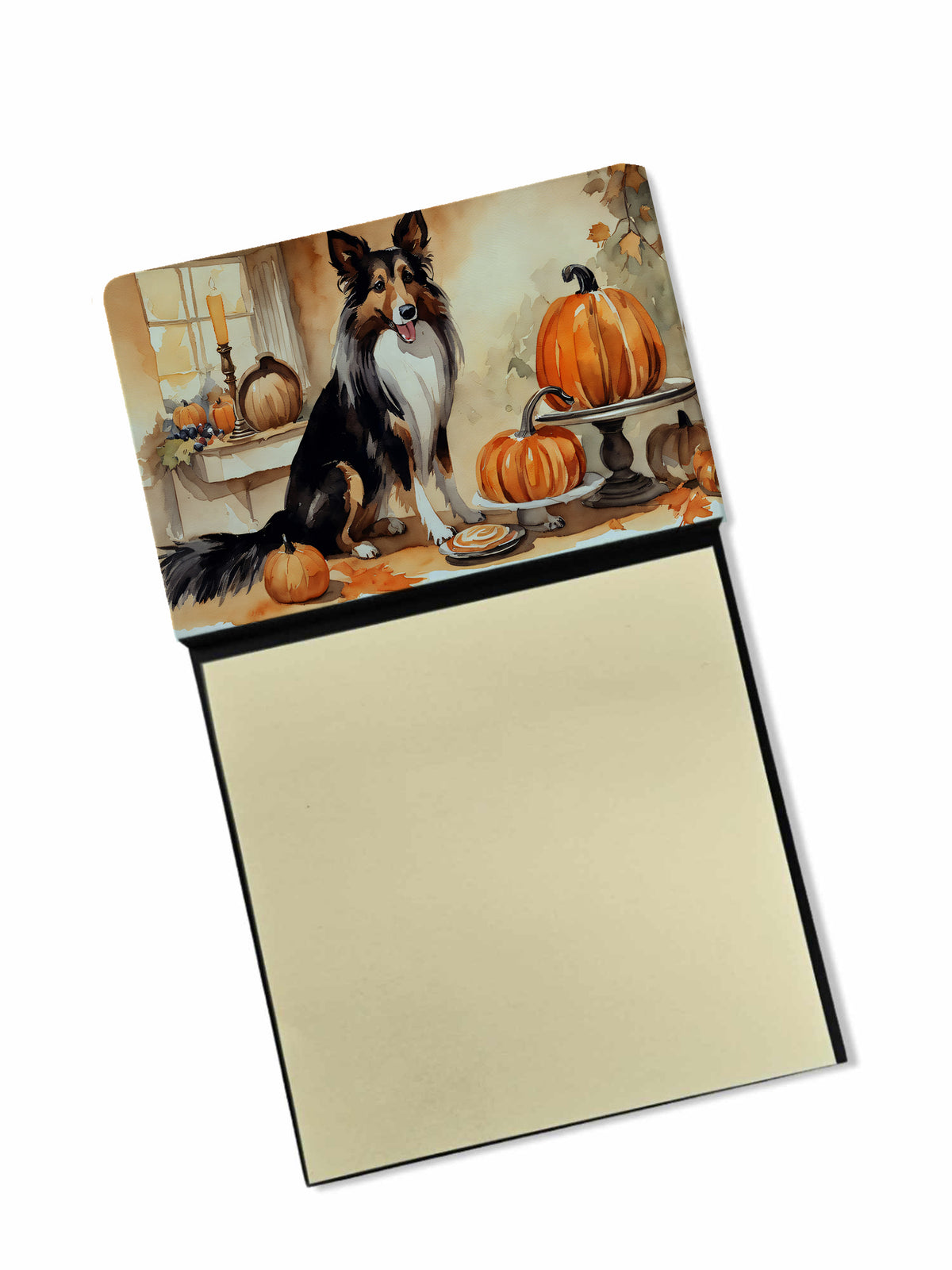 Buy this Collie Fall Kitchen Pumpkins Sticky Note Holder