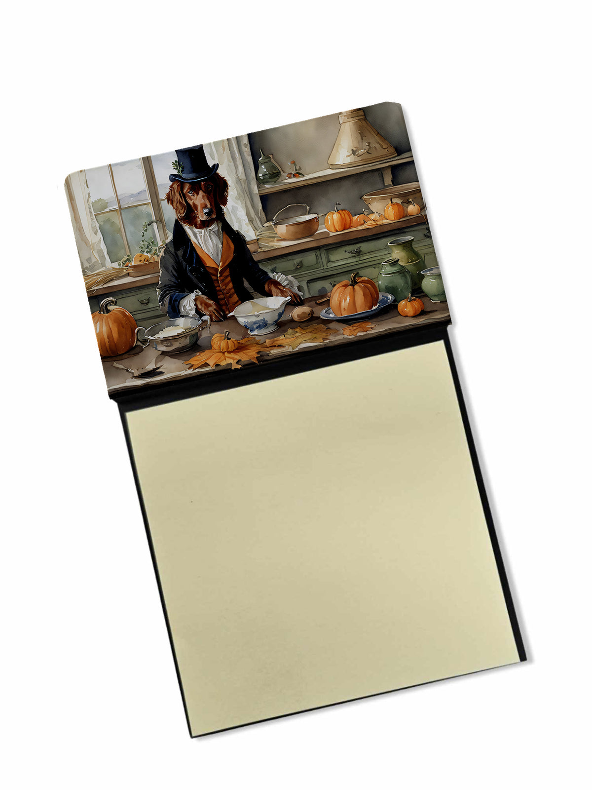 Buy this Irish Setter Fall Kitchen Pumpkins Sticky Note Holder