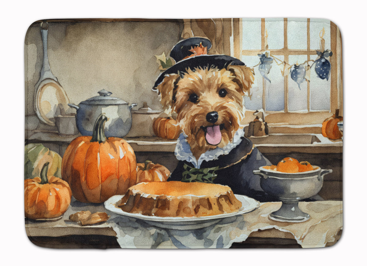 Caroline's Treasures Lakeland Terrier Fall Kitchen Pumpkins Memory Foam Kitchen Mat