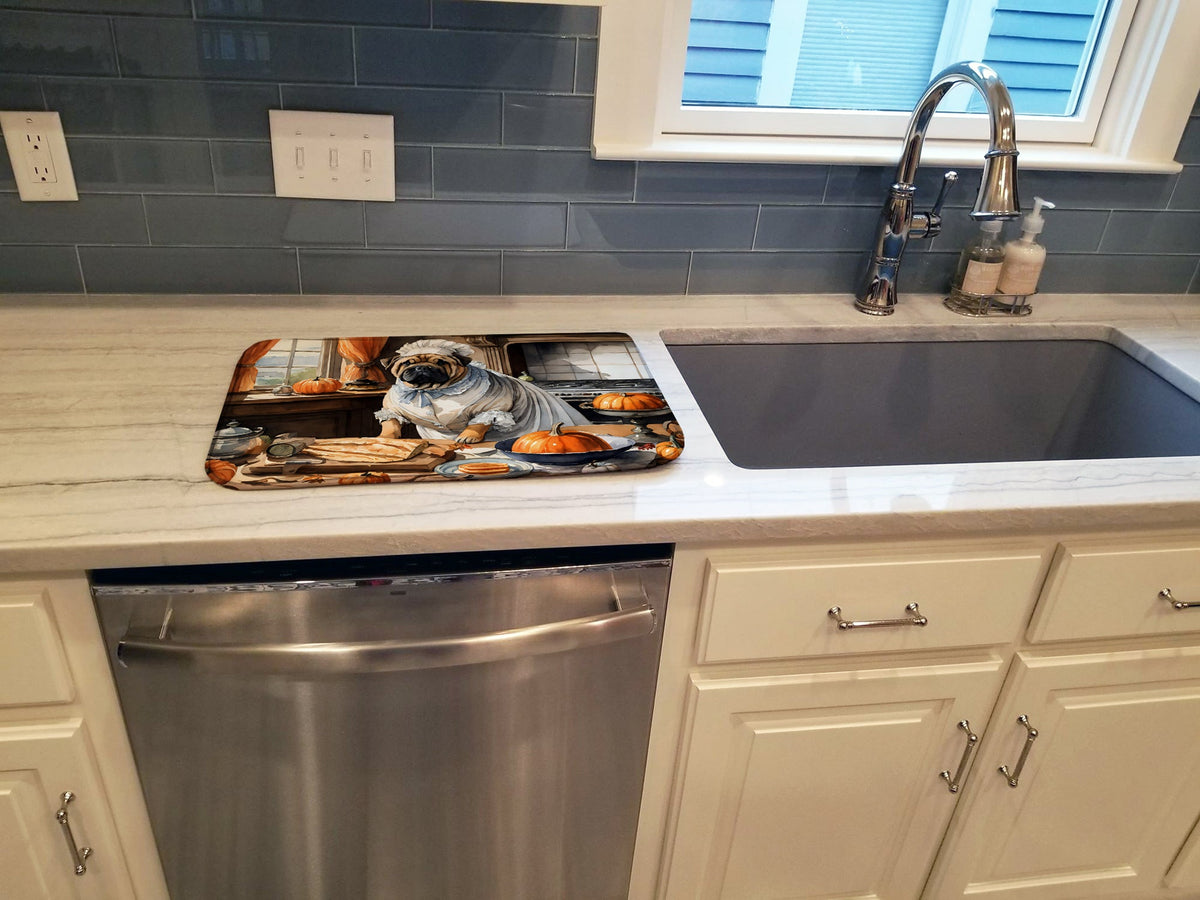 Caroline's Treasures Shar Pei Fall Kitchen Pumpkins Dish Drying Mat