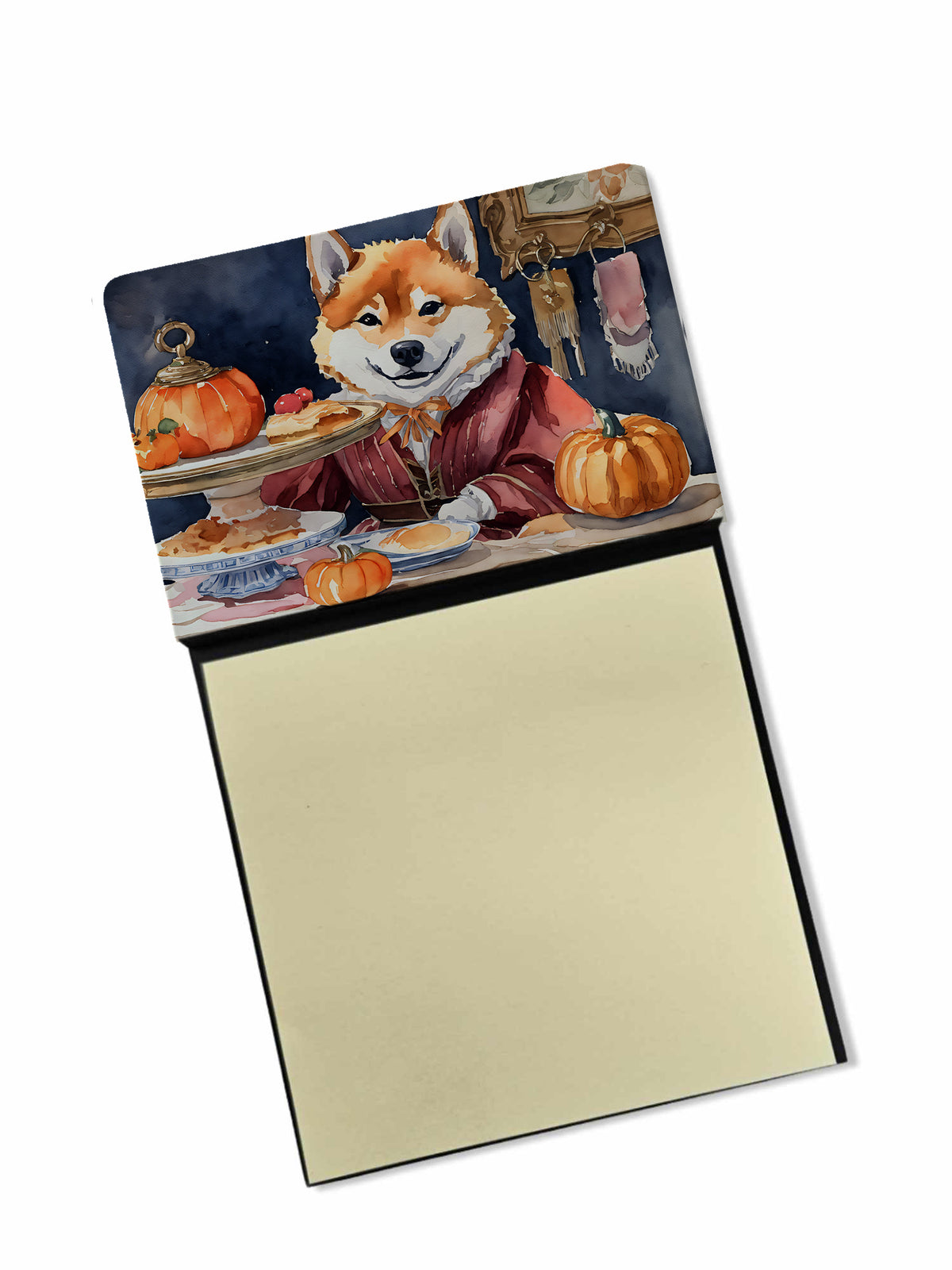 Buy this Shiba Inu Fall Kitchen Pumpkins Sticky Note Holder