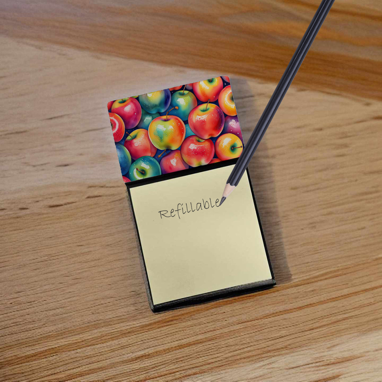 Colorful Apples Sticky Note Holder
