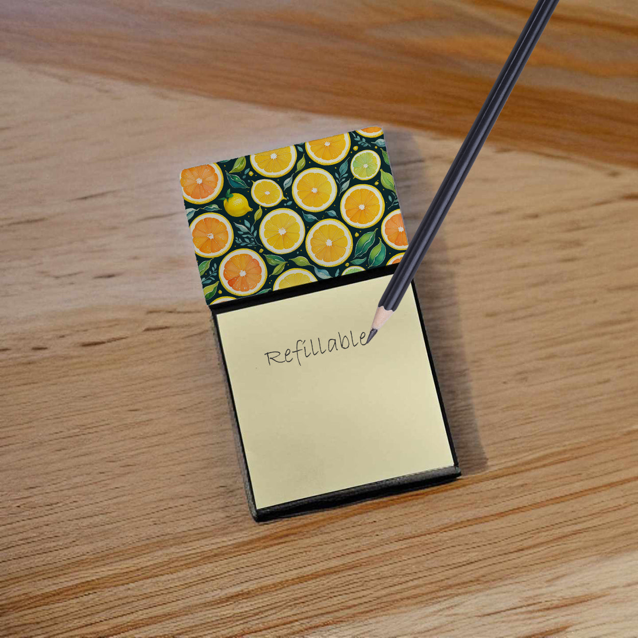 Colorful Lemons Sticky Note Holder