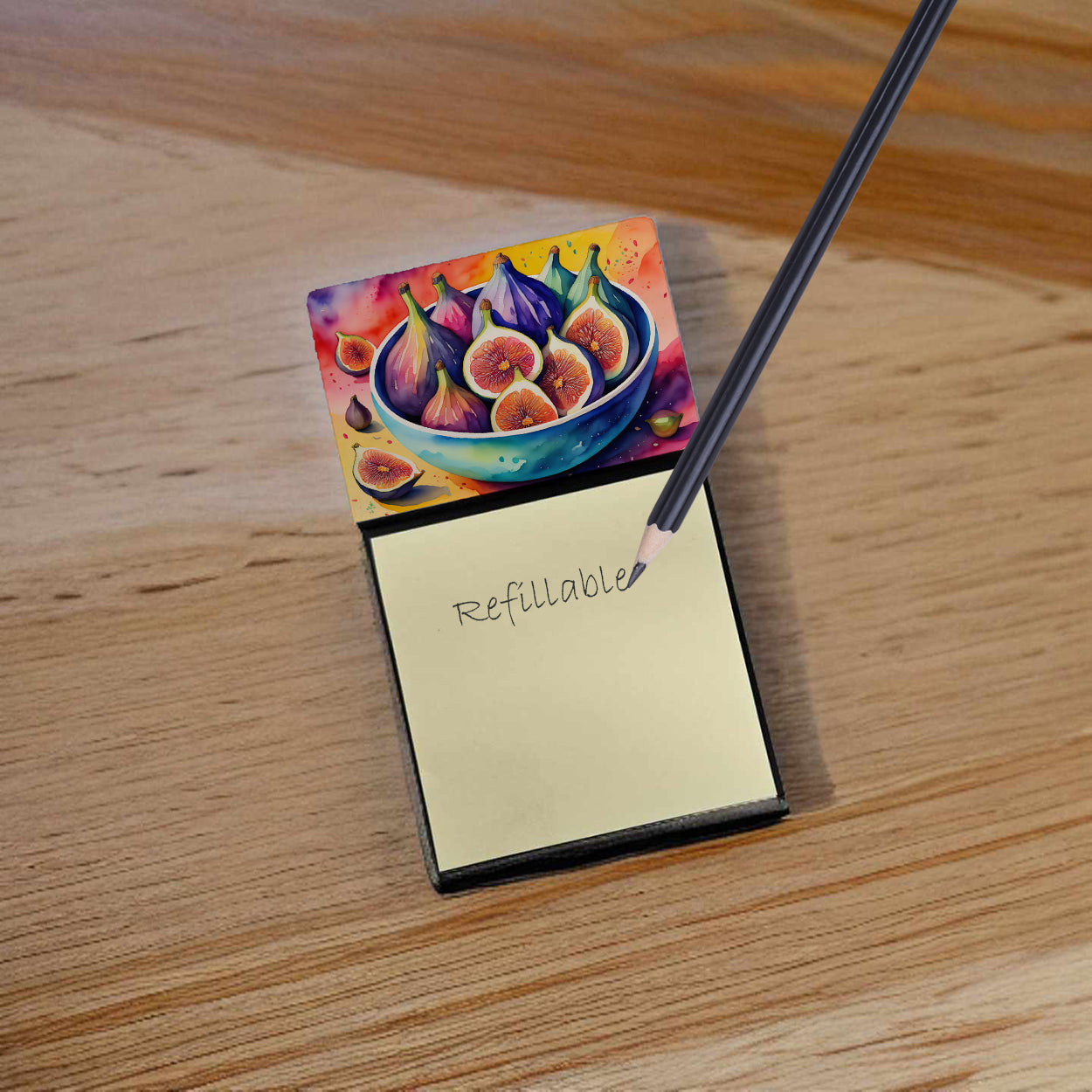 Colorful Figs Sticky Note Holder