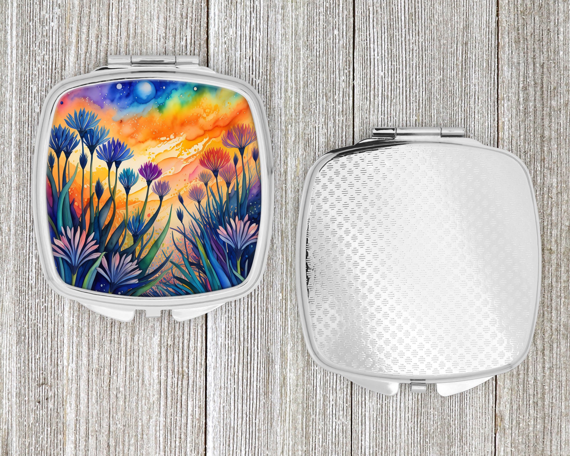 Colorful Agapanthus Compact Mirror