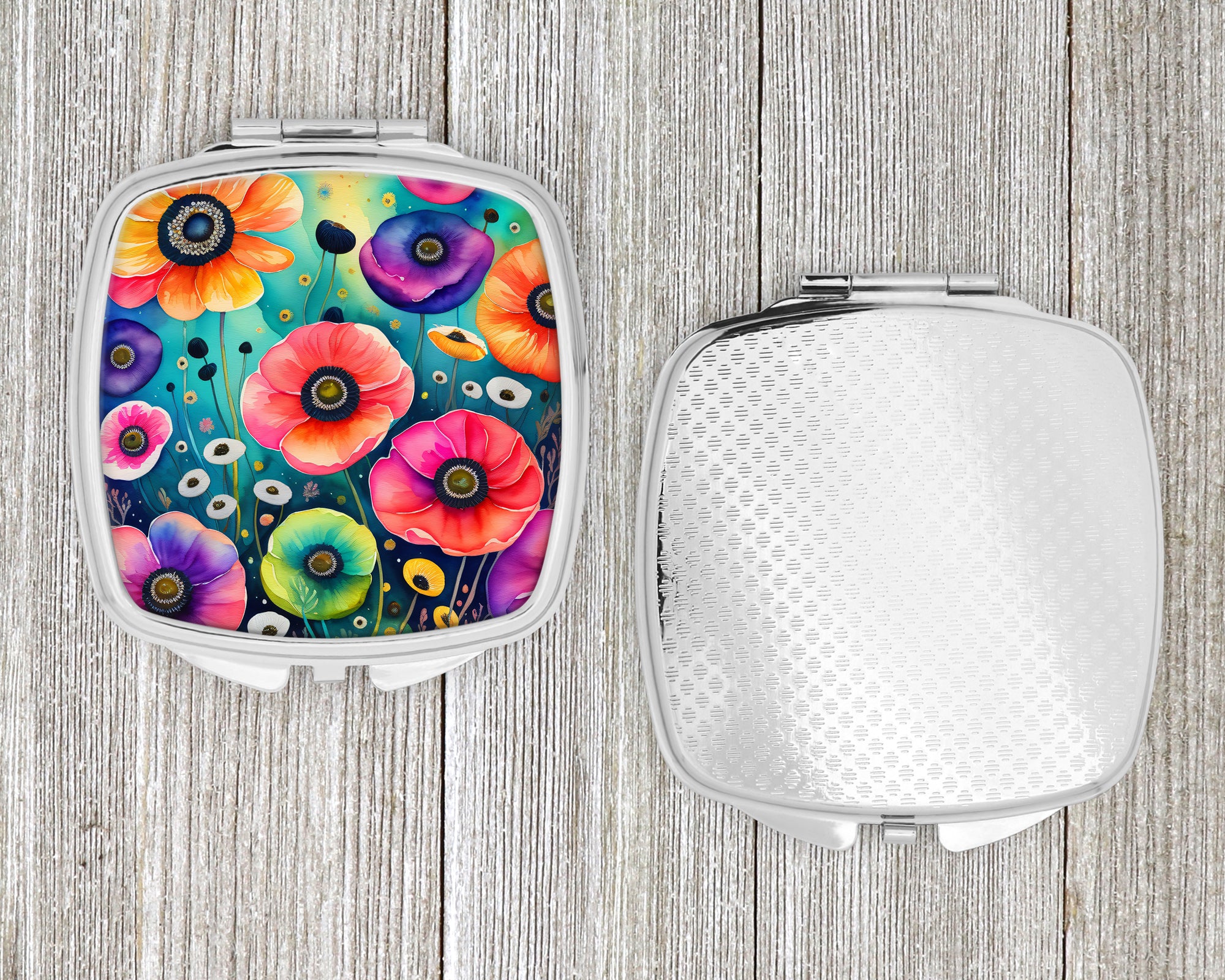 Colorful Anemones Compact Mirror
