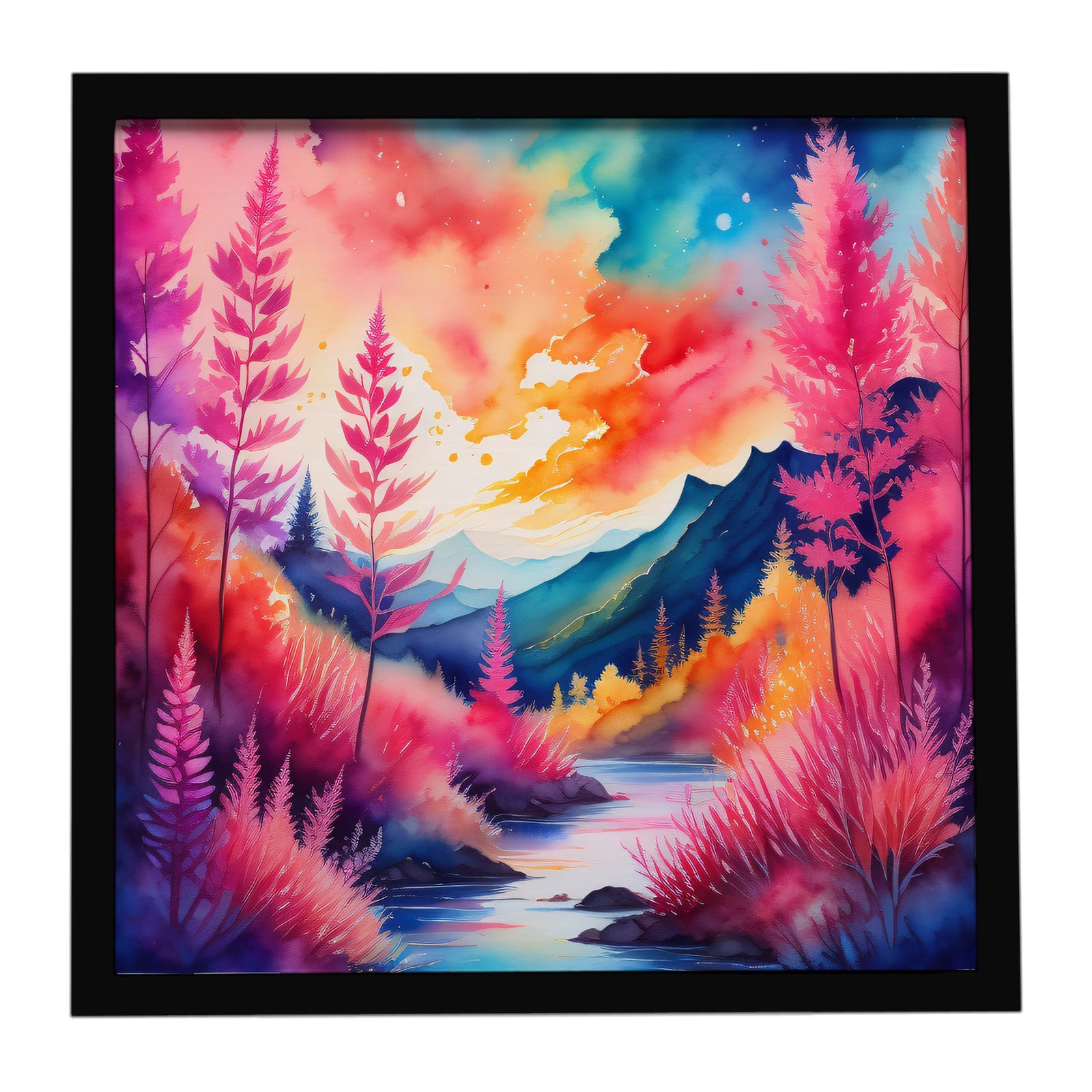 Caroline's Treasures Colorful Astilbe Framed Metal Print