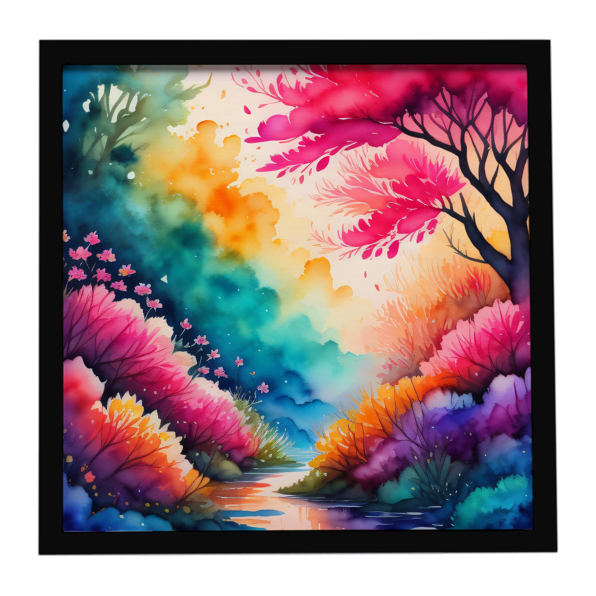 Caroline's Treasures Colorful Azaleas Framed Metal Print