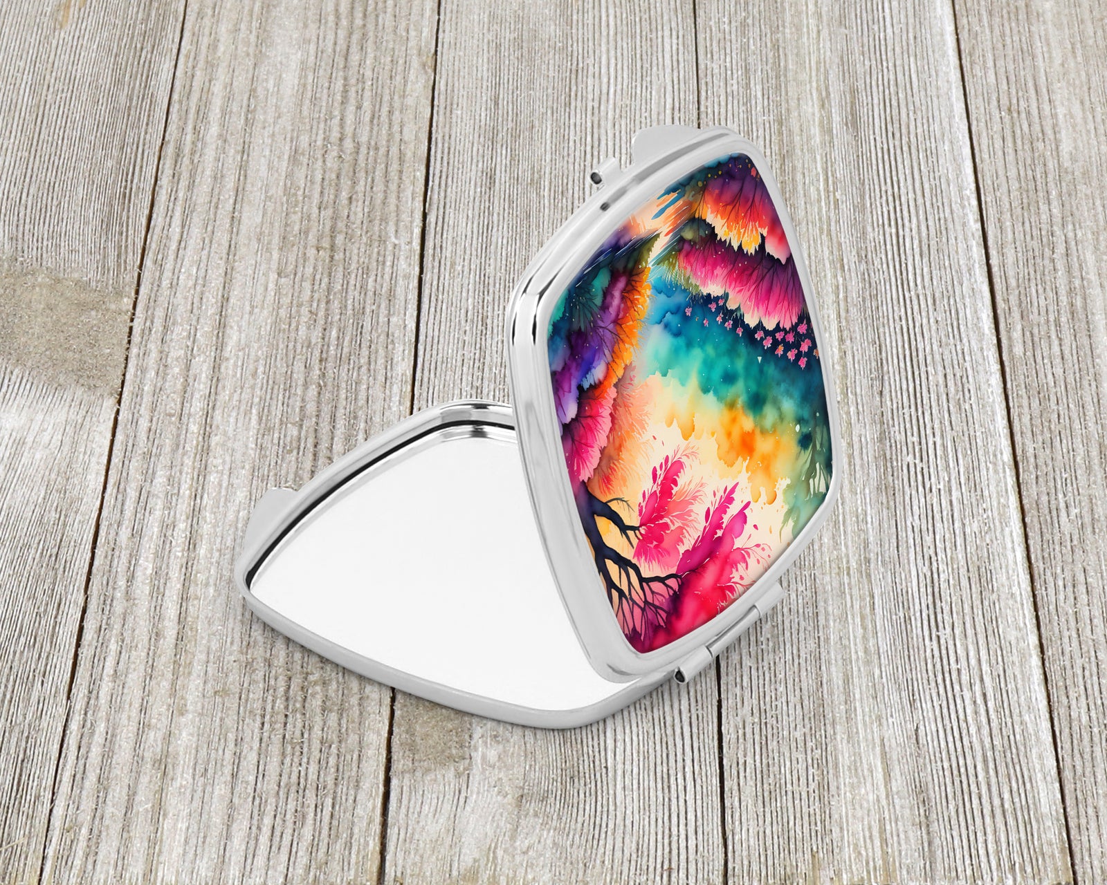 Caroline's Treasures Colorful Azaleas Compact Mirror – Stylish Purse Mirror with Artistic Covers