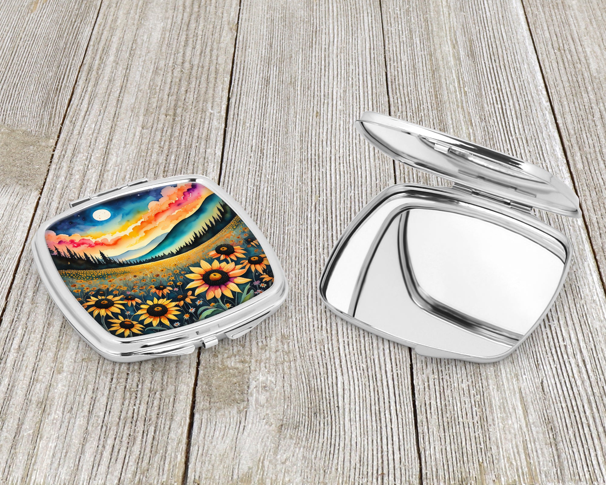 Colorful Black-eyed Susans Compact Mirror